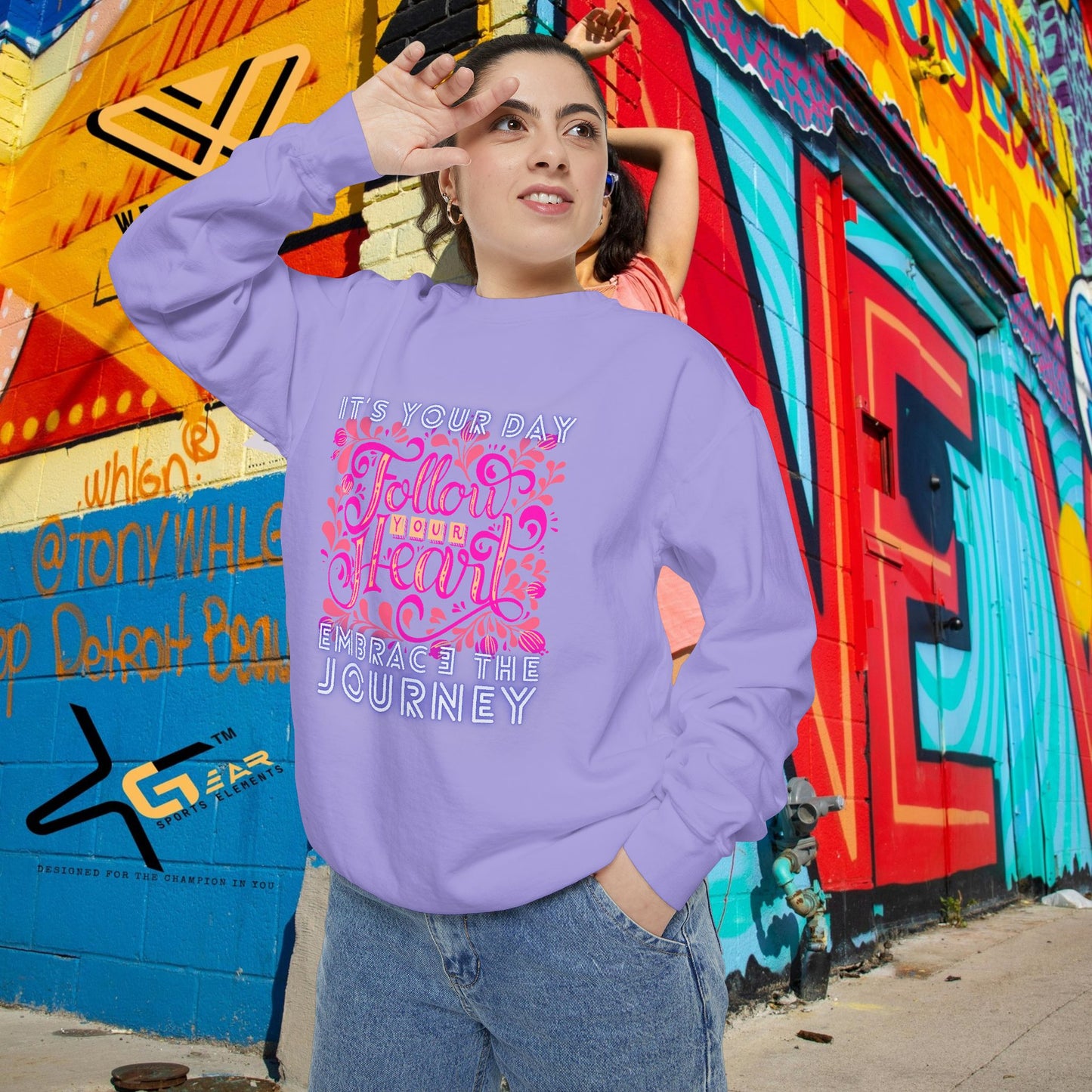 Unisex Garment-Dyed Sweatshirt_ N3+ Series UGDSS PT2WW001_ WesternWaves Limited Edition: