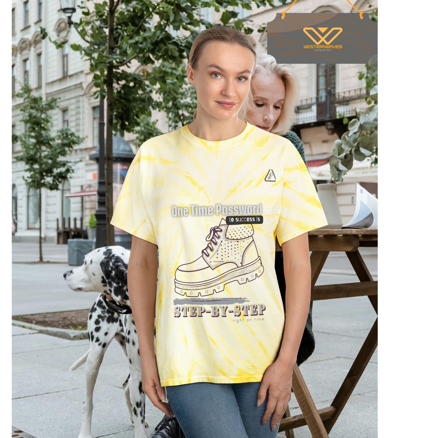 Tie-Dye Tee, Cyclone_ N2 Series T&DTEE PT2WW001_ Retro Style Limited Edition by WesternWaves: