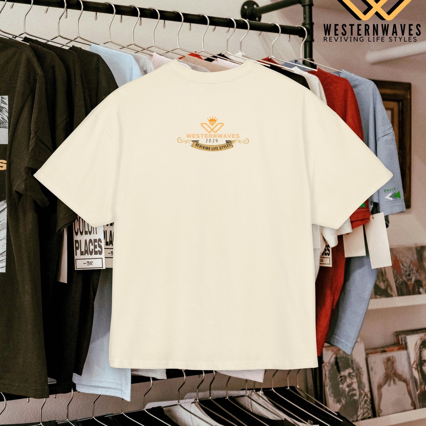 Unisex Ultra Heavy Cotton Box Tee_ N3+ Series USUHCBTEE PT2WW001_ Limited Edition Soft & Durable Feel by WesternWaves: