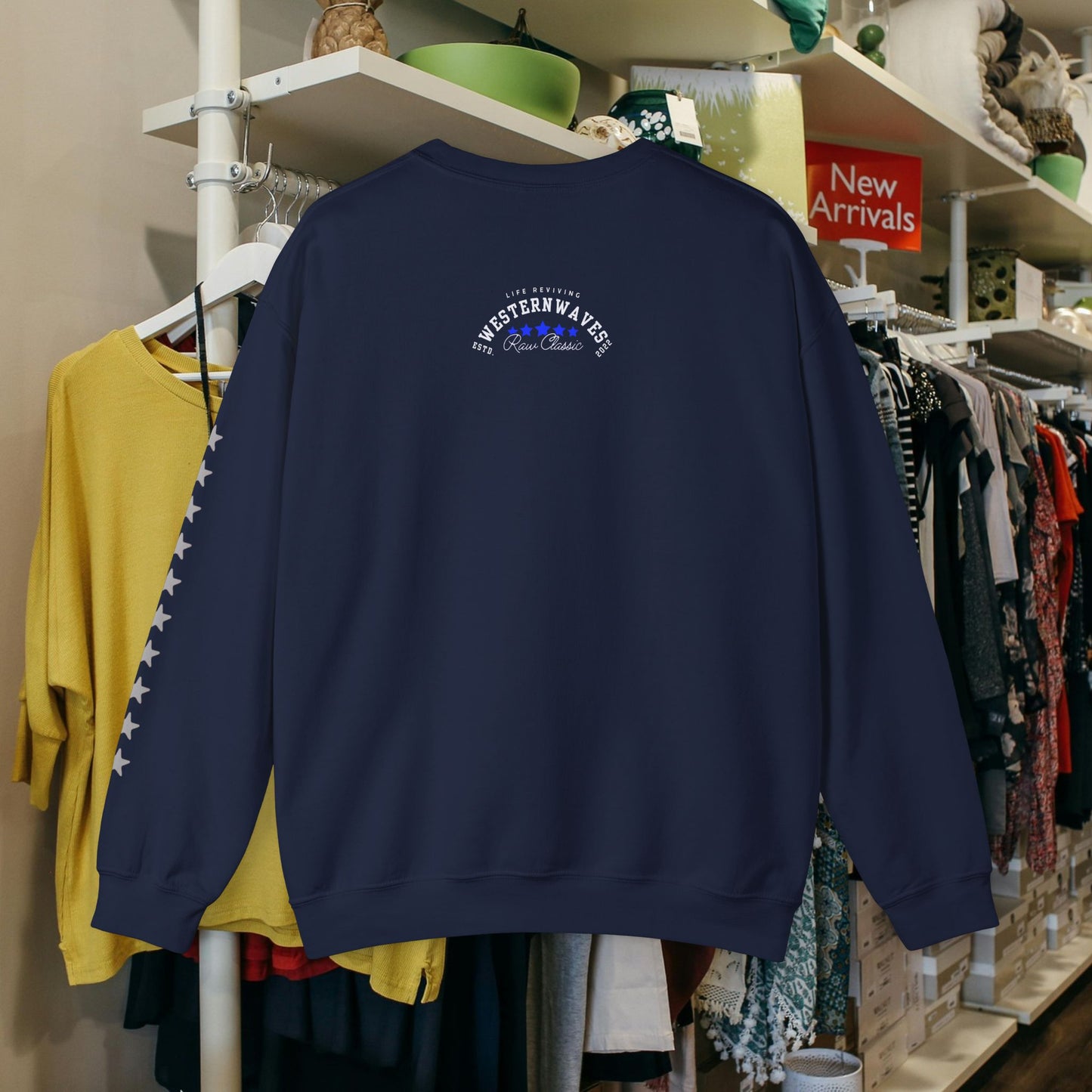 Unisex Heavy Blend™ Crewneck Sweatshirt_ N2 Sports Series UHBCSS PT2WW004_ Limited Edition 'DROPS' Brand Sweatshirt by WesternWaves: