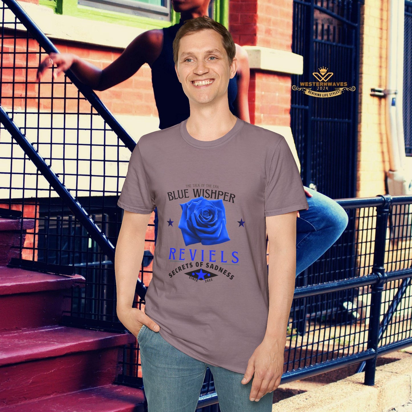 Unisex Softstyle T-Shirt_ N3+ Series USSTS FT2WW005_ Limited Edition Redefines & Relaxation by WesternWaves: