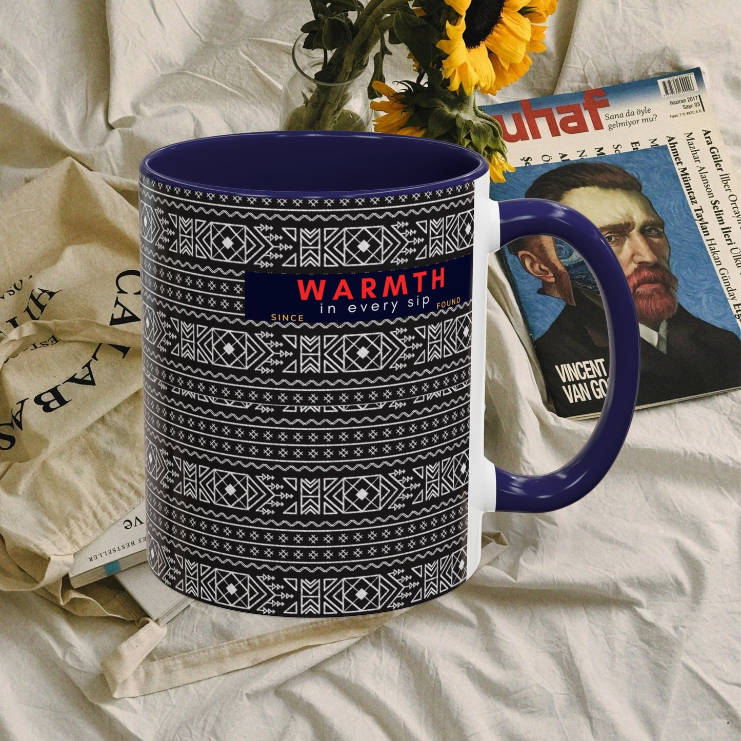 Accent Coffee Mug 11, 15oz_ N2 Series ACM11OZ PT2WW007_ Vibrant Limited Edition Design by WesternWawes: