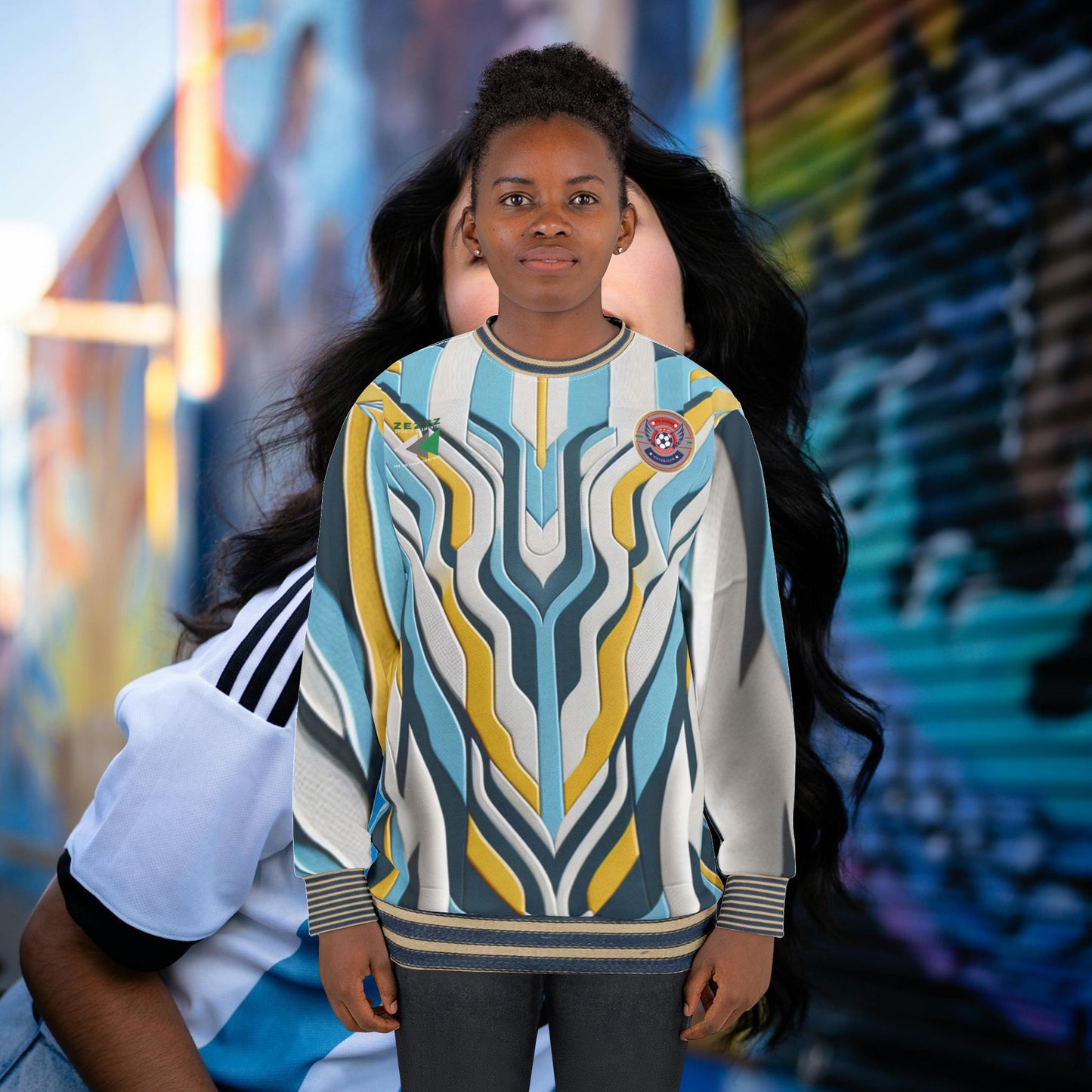 Vibrant Unisex Sweatshirt_ Series UWD 061_ Limited Edition Soccerwear/Streetwear by WesternWaves: