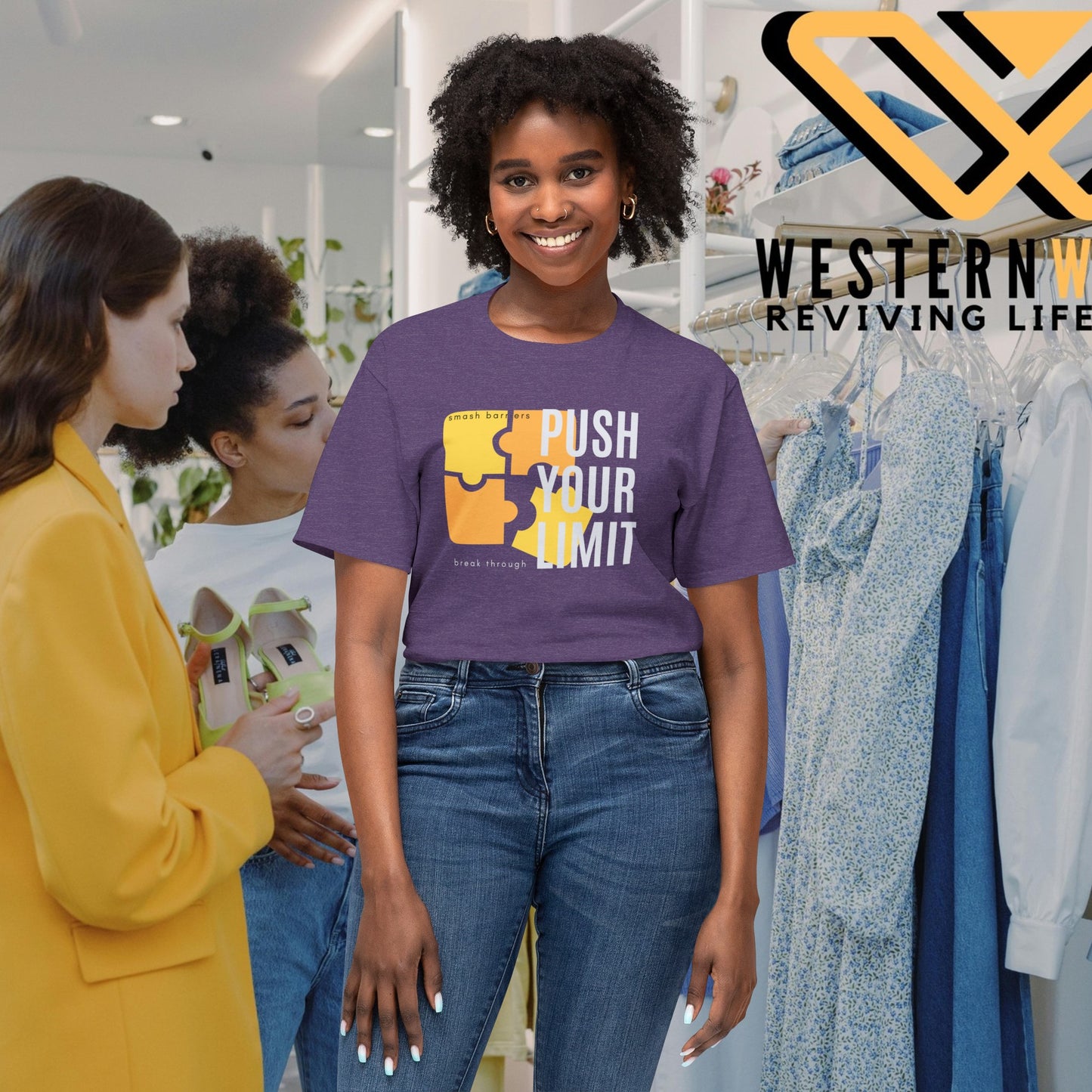 Unisex HD Cotton™ T-shirt_ N+ Series USHDCTS PT2WW003_ Limited Edition Unisex HD Cotton™ T-shirt by WesternWaves