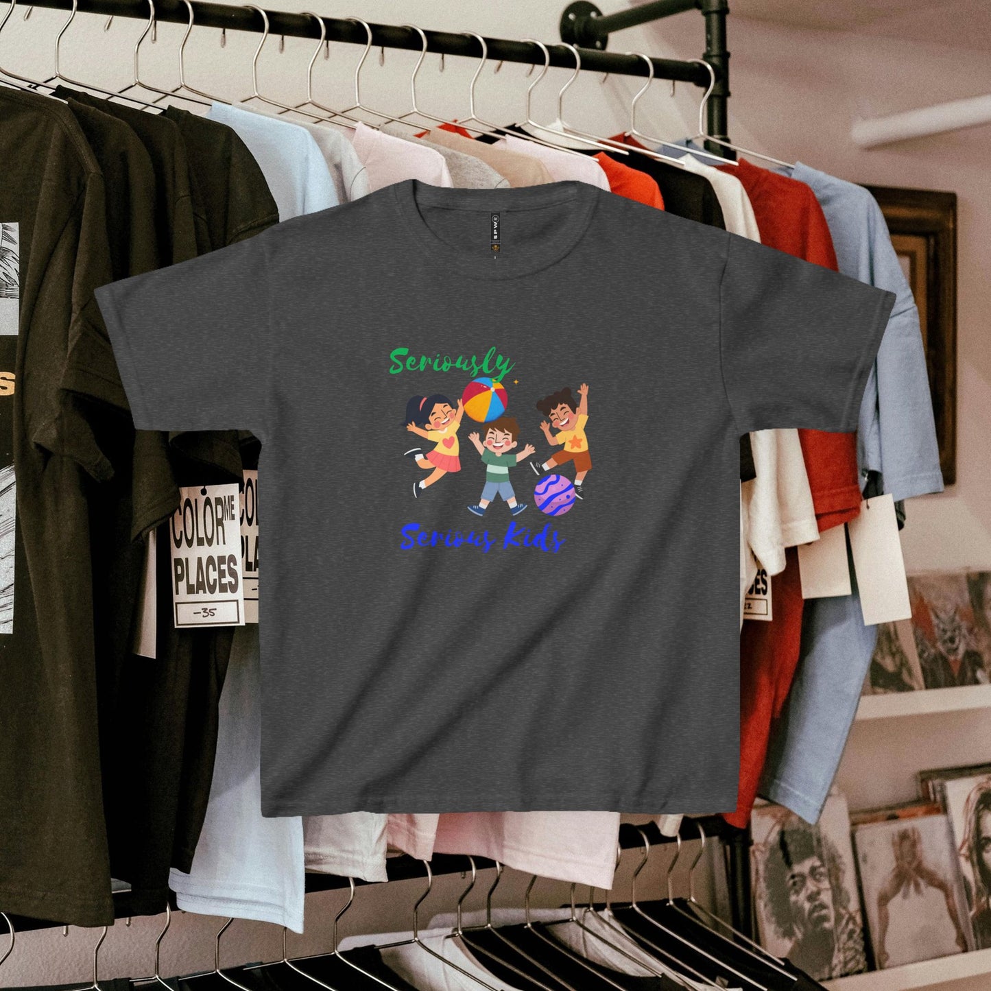 Kids Heavy Cotton™ Tee_ N3+ Series KHCT PT2WW001_ Limited Edition Durable Comfort for Every Adventure by WesternWaves: