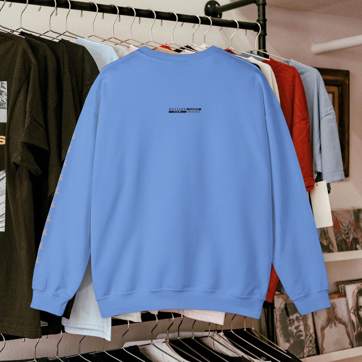 Unisex Heavy Blend™ Crewneck Sweatshirt_ N2 Series UHBCSS PT2WW004_ Limited Edition Pure Luxury by WesternWaves: