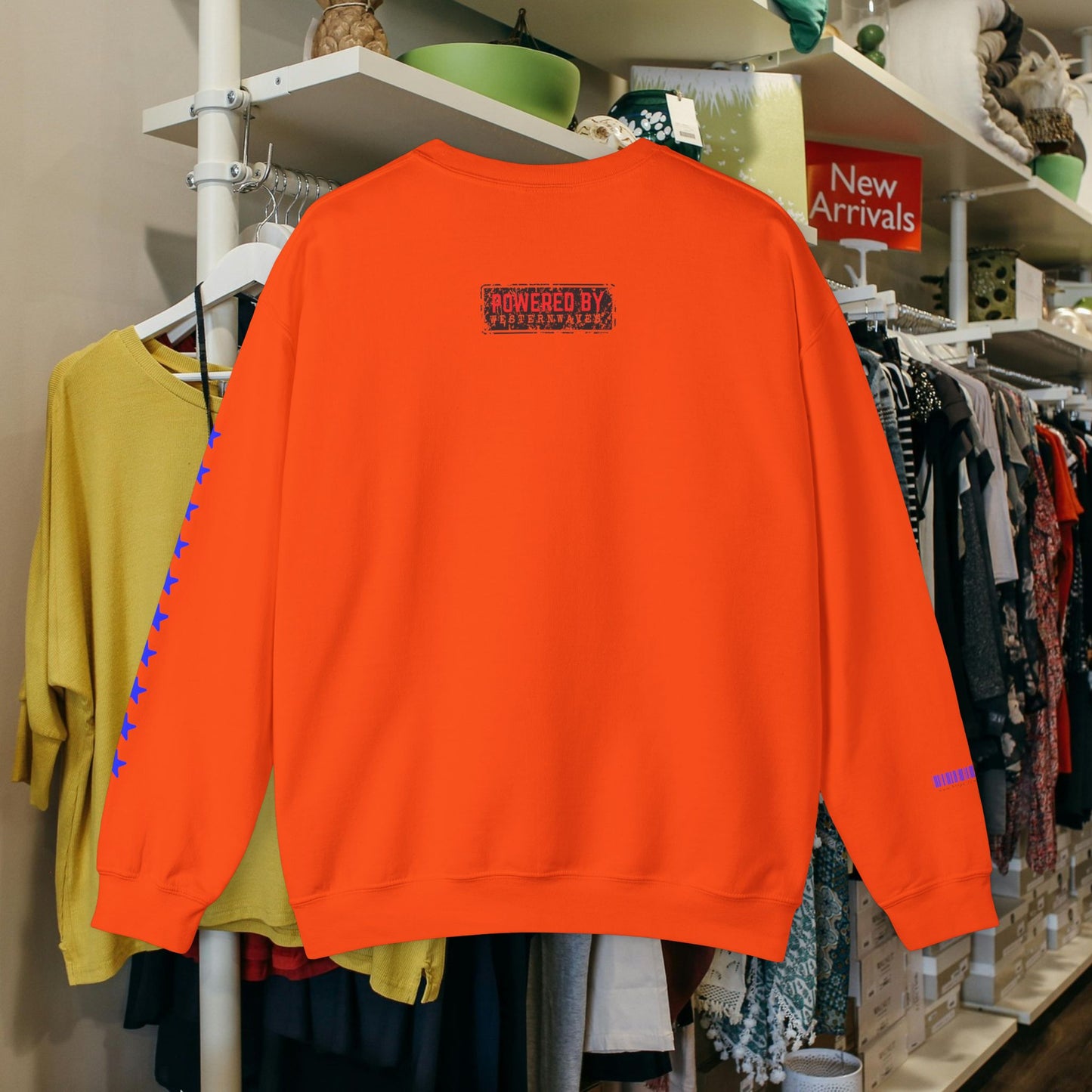 Unisex Heavy Blend™ Crewneck Sweatshirt_ N2 Sports Series UHBCSS PT2WW005_ Limited Edition ‘Zeztz’ Brand Sports Elements by WesternWaves: