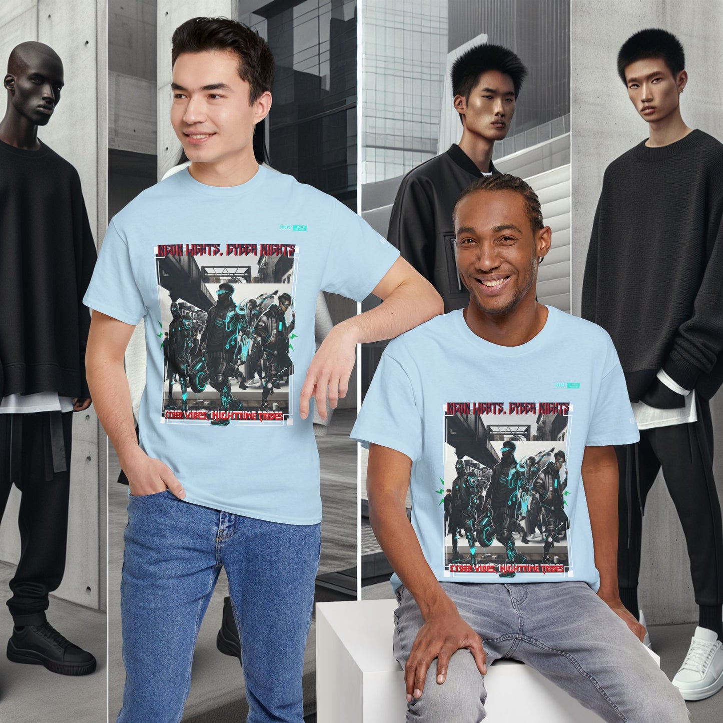 Unisex Heavy Cotton Tee_ N8+ Series USHOSTEE_ PT2WW003_ 01 Oct 2025_ Limited Edition Casual Wear by WesternWaves: