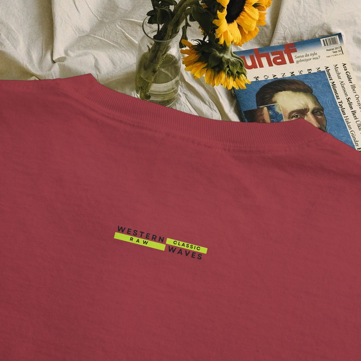 Unisex Garment-Dyed Pocket T-Shirt_ N3+ Series USGDPTS PT2WW001_ Limited Edition Raw Classic by WesternWaves: