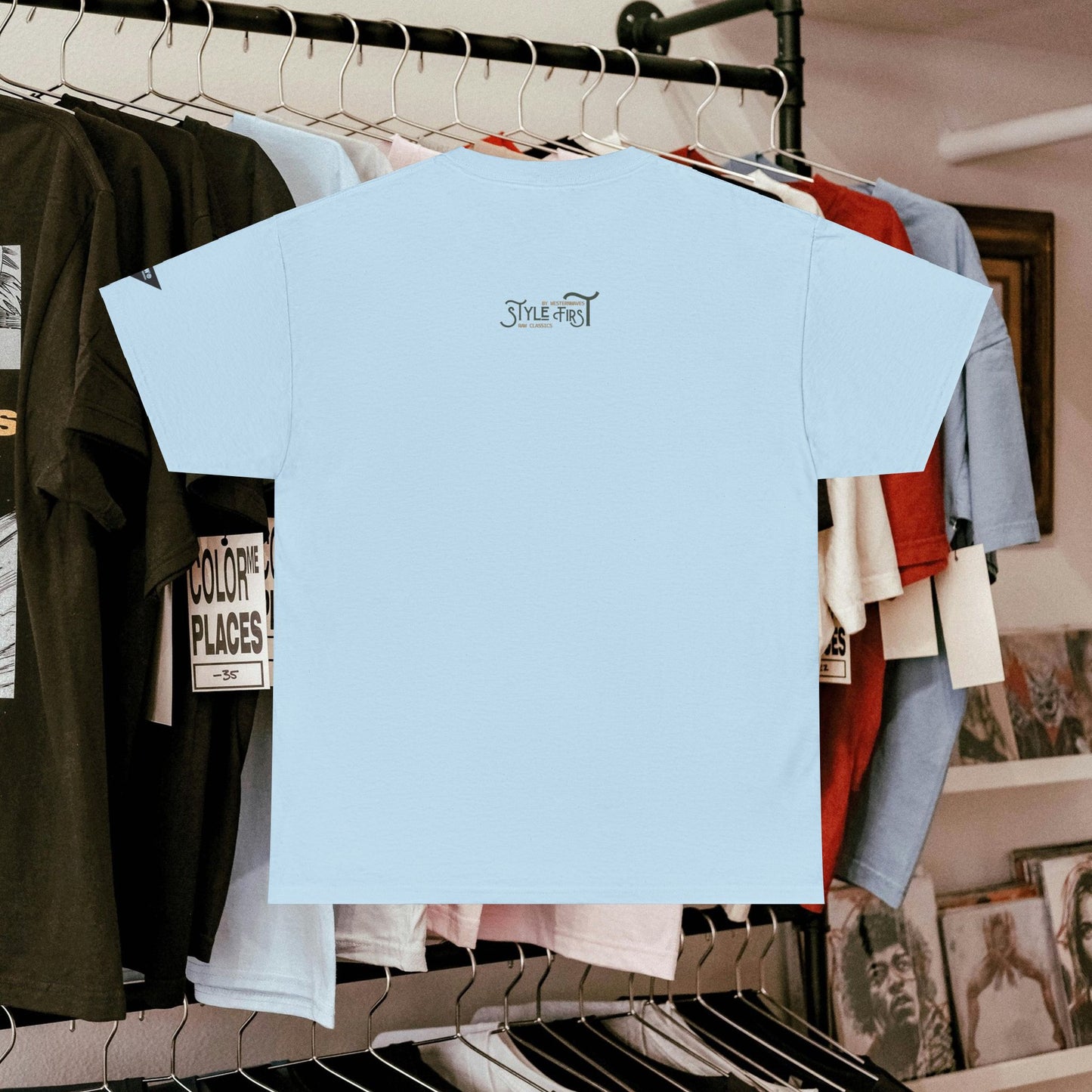Unisex Heavy Cotton Tee_ Crafted from premium 100% cotton_ N3+ Series UHCT PT2WV004_ Limited Edition by WesternWaves: