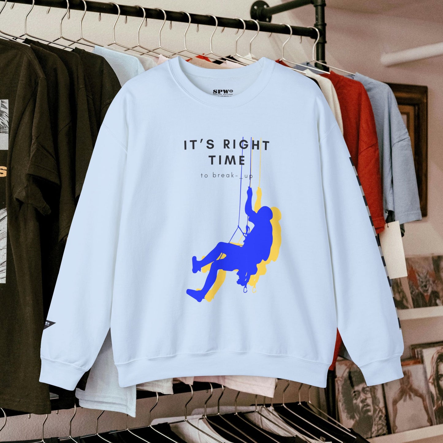 Unisex Heavy Blend™ Crewneck Sweatshirt_ N3+ Series UHBCSS PT2WW019_ Limited Edition by WesternWaves: