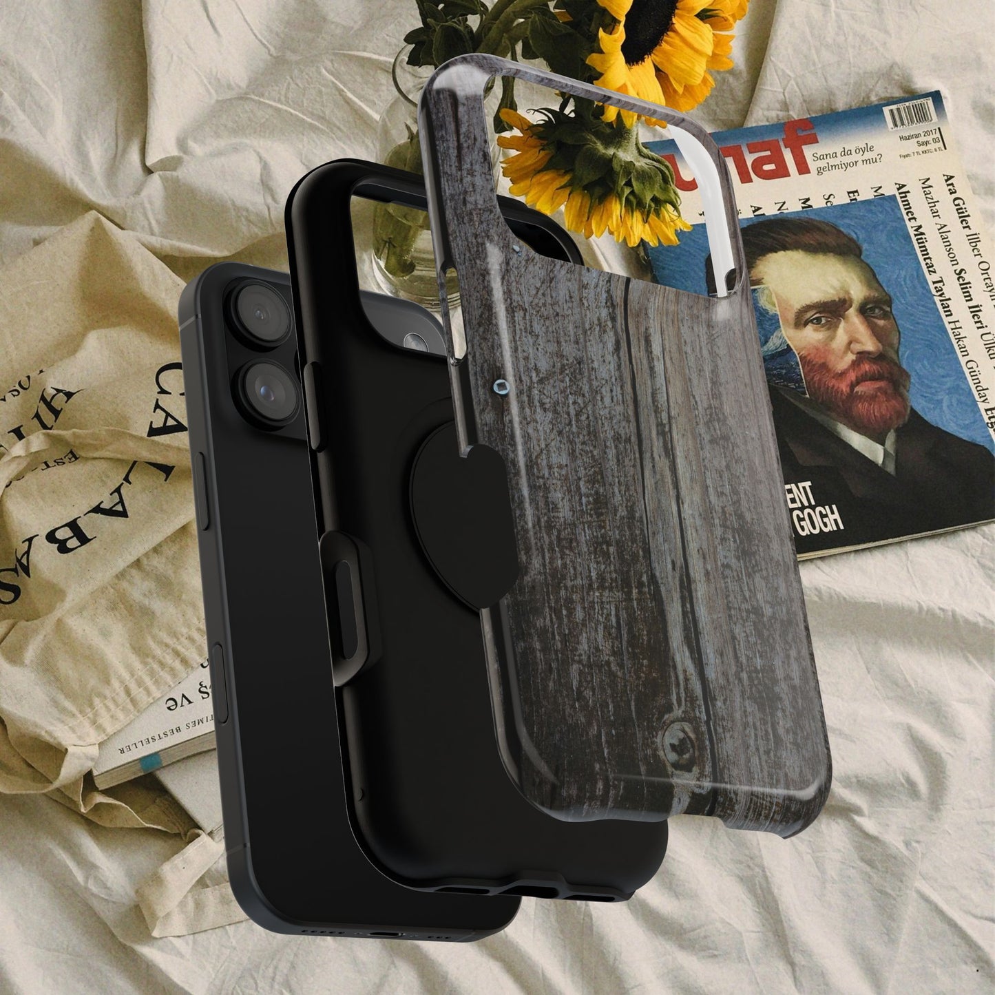 Impact-Resistant Tough Cases_ iPhone Case_ Series N8+ TCPCASE PT2WW006_ Limited Edition Wooden Grain Phone Case for iPhones by WesternWaves: