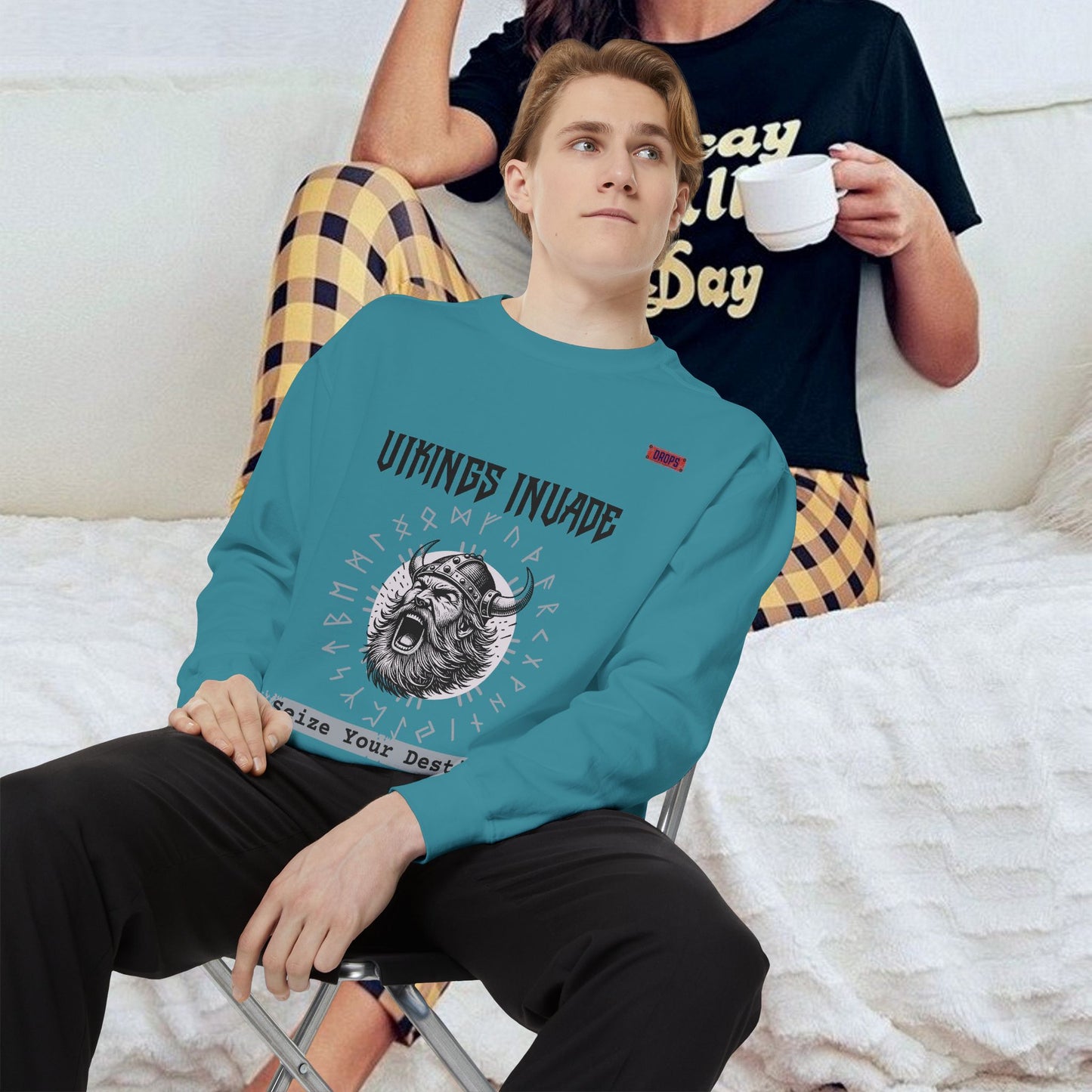 Unisex Garment-dyed Sweatshirt_ Series UWD 063_ Limited Edition Cozy Apparel for Adventurers by WesternWaves: