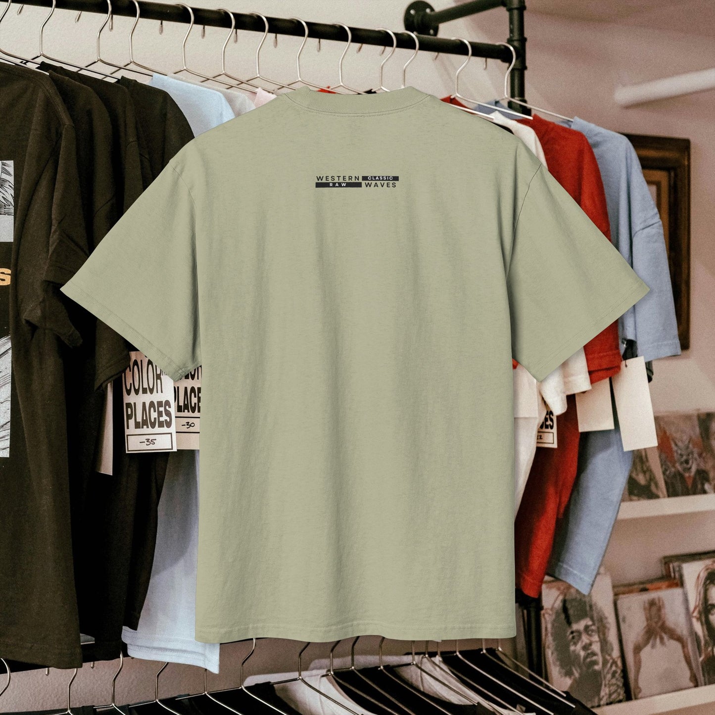 Unisex Heavy Faded Tee_ N7* Series USHFTEE PT2WW015_ Limited Edition Heavy Faded Tee by WesternWaves: