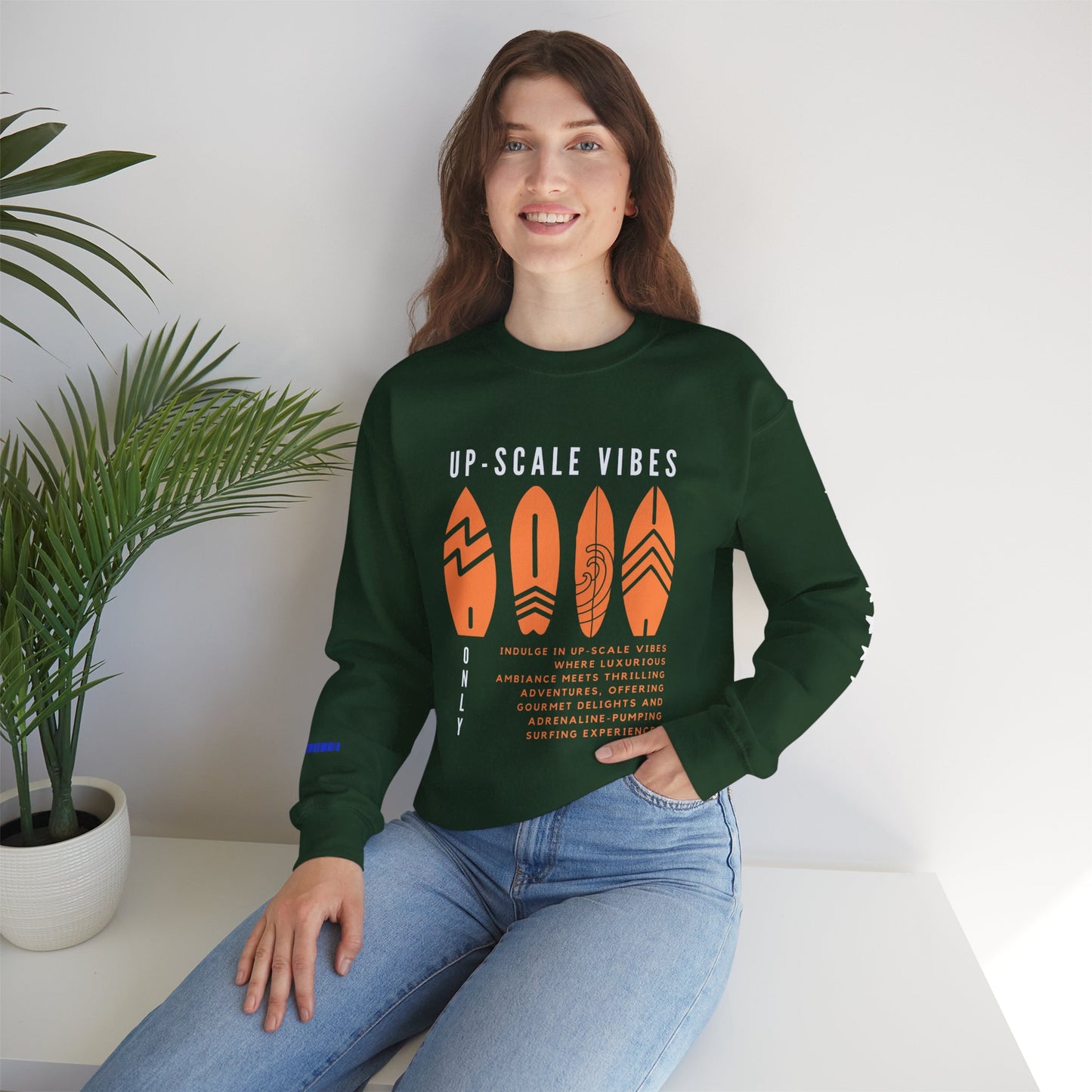 Unisex Heavy Blend™ Crewneck Sweatshirt_ N3+ Series UHBCSS PT2WW009_ Limited Edition Pure Luxury by WesternWaves: