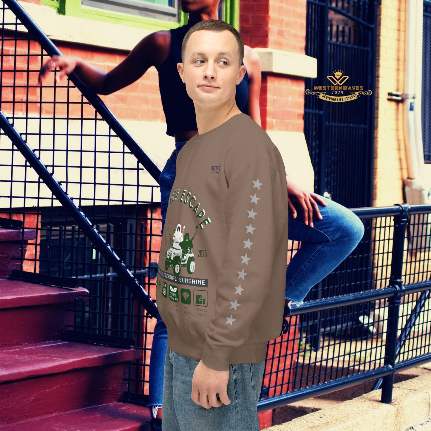 Unisex Summer Escape Crewneck Sweatshirt - Cruise into Eternal Sunshine_ 10 May 2025_ 001