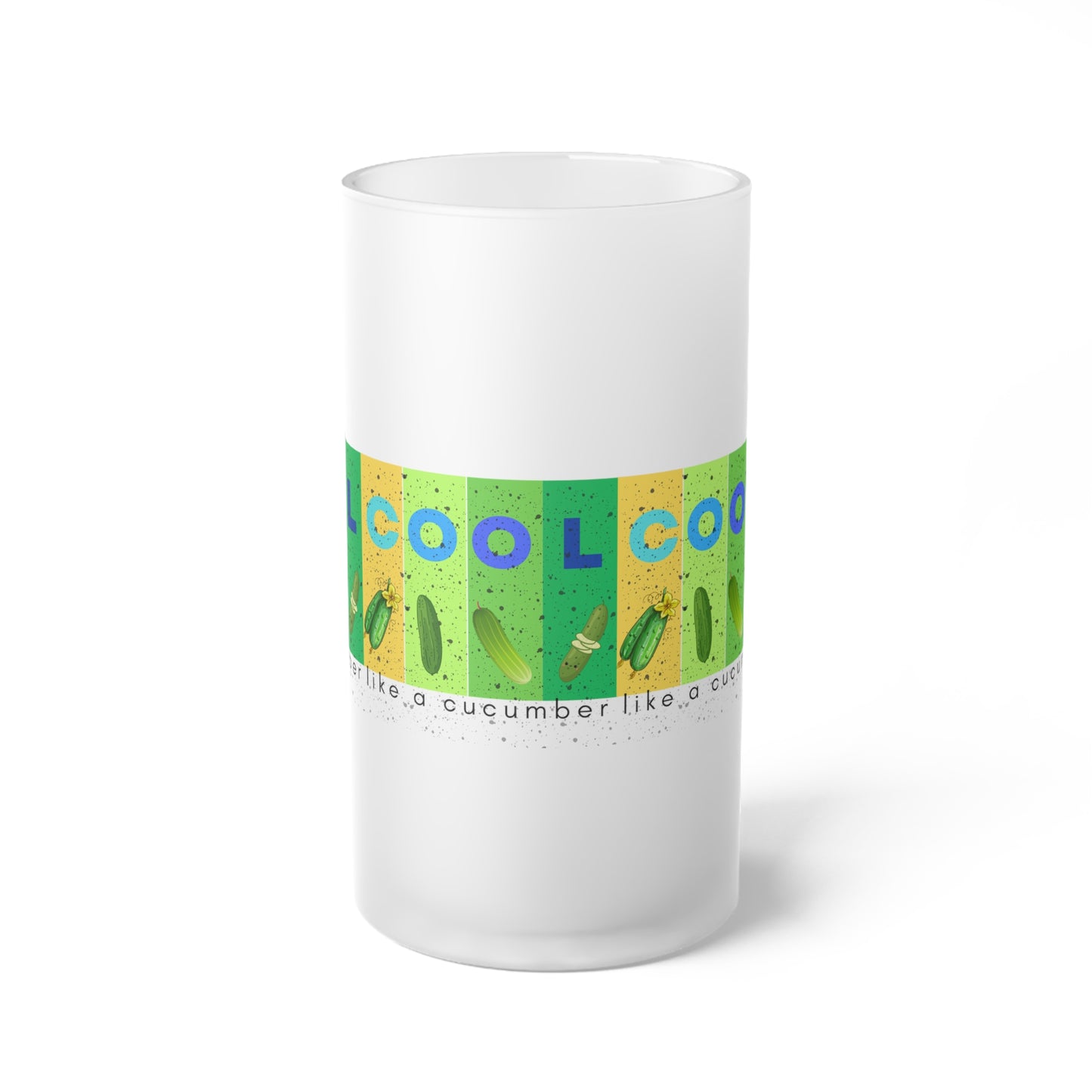 Frosted Glass Beer Mug - Stylish Sipping Essential_ N3+ Series FGBM PT2WW017_ Limited Edition by WesternWaves: