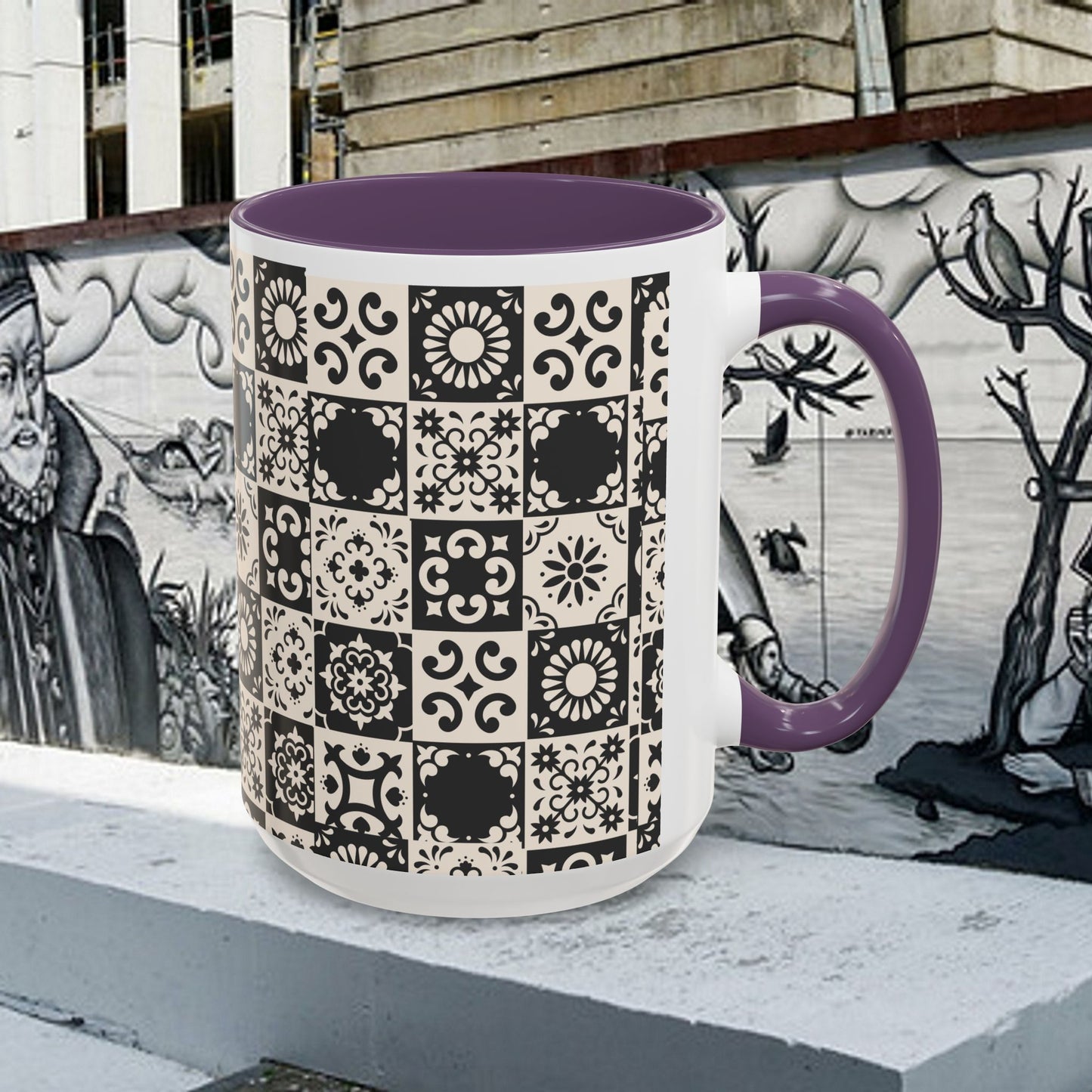 Accent Coffee Mug (11, 15oz)_ N+ Series ACMUG PT2WW004_ Limited Edition Mug by WesternWaves