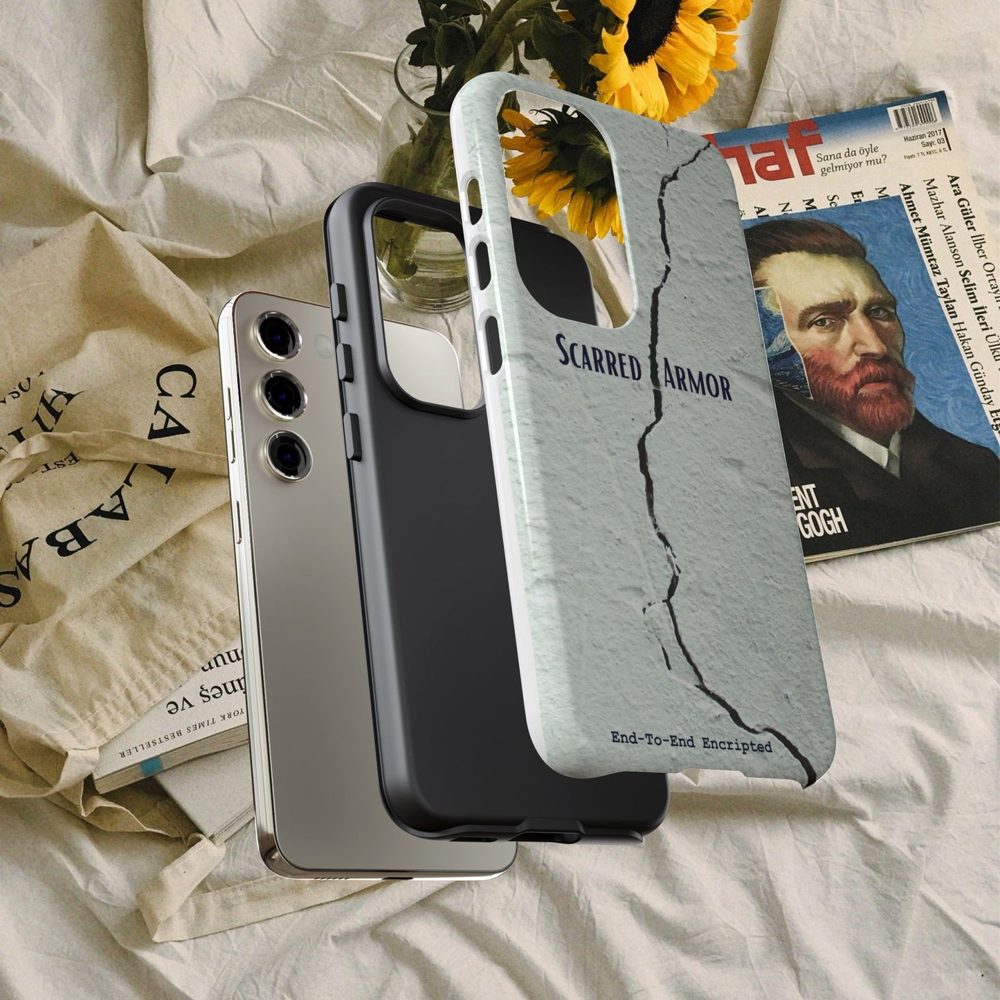 Tough Cases_ Samsung Galaxy Phone Case_ Series N8+ TCPCASE PT2WW003_ Limited Edition Scarred Armor Design Samsung Galaxy Phone Cases by WesternWaves:
