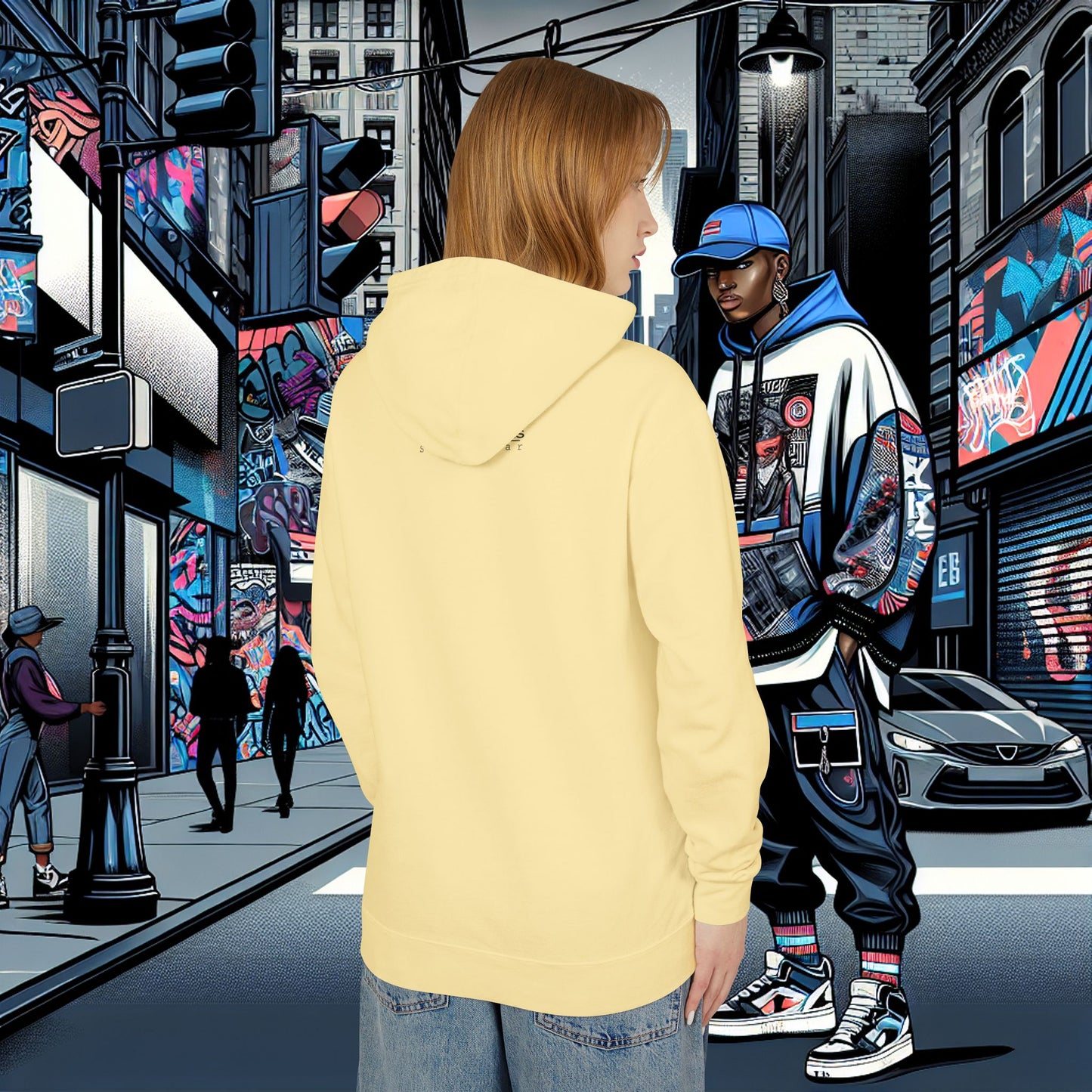 Unisex Lightweight Hooded Sweatshirt_ Series N8+ USMH PT2WW001_ UWDP003A_ Limited Edition Inner Warrior Apparel by WesternWaves: