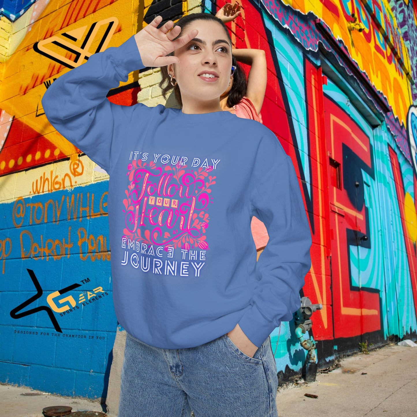 Unisex Garment-Dyed Sweatshirt_ N3+ Series UGDSS PT2WW001_ WesternWaves Limited Edition: