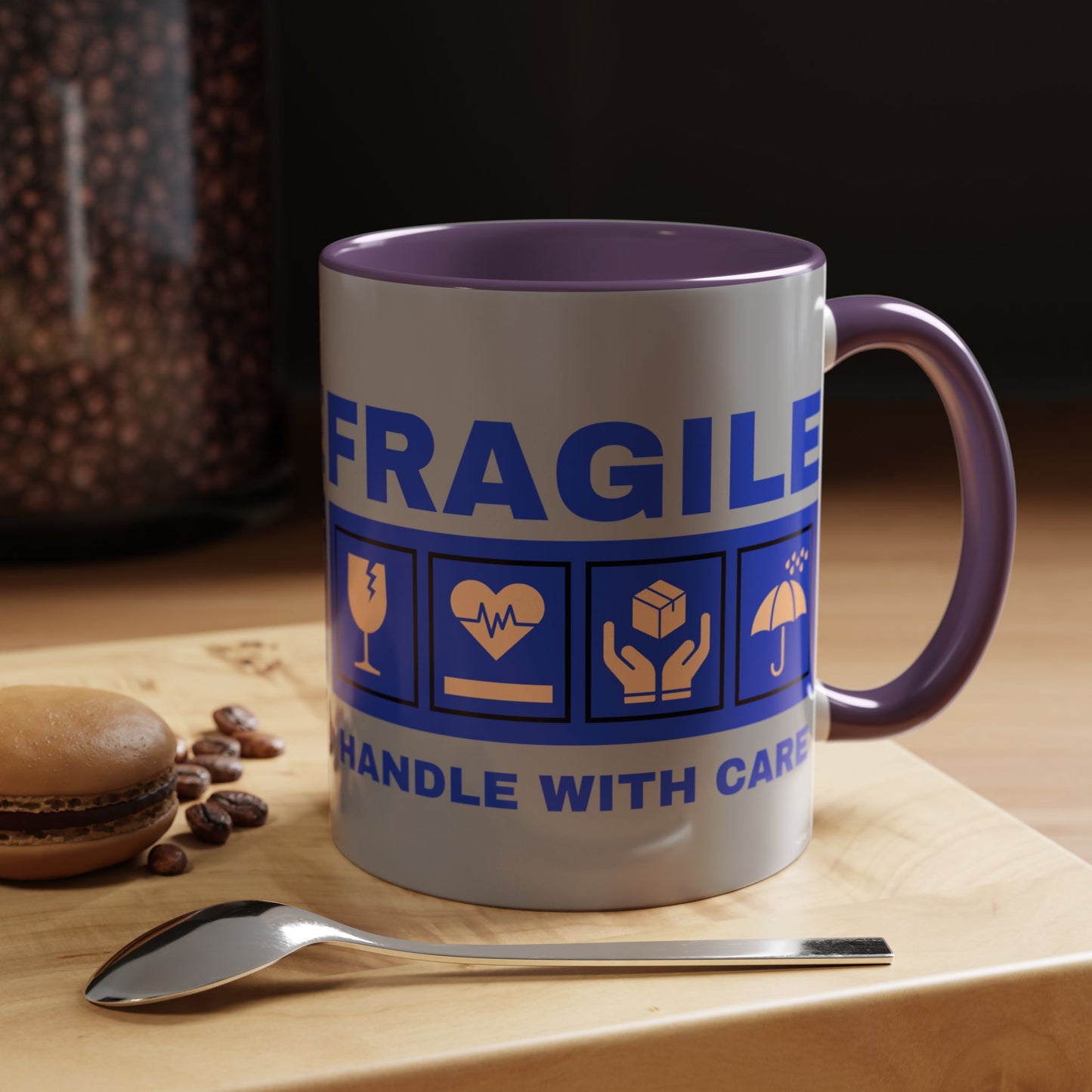 Accent Coffee Mug 11, 15oz_ N2+ Series ACM11OZ PT2WW006_ Vibrant Limited Edition Design by WesternWawes: