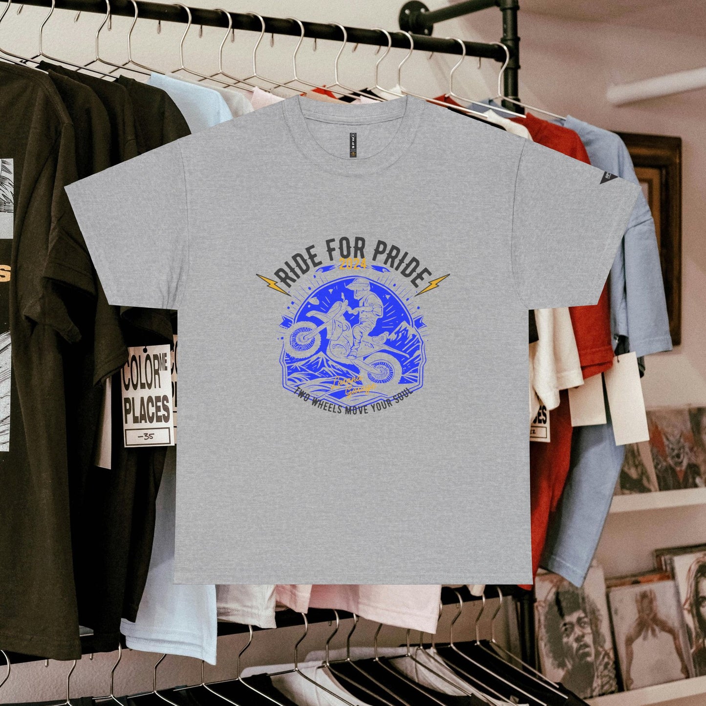 Unisex Heavy Cotton Tee_ Crafted from premium 100% cotton_ N3+ Series UHCT PT2WV004_ Limited Edition by WesternWaves: