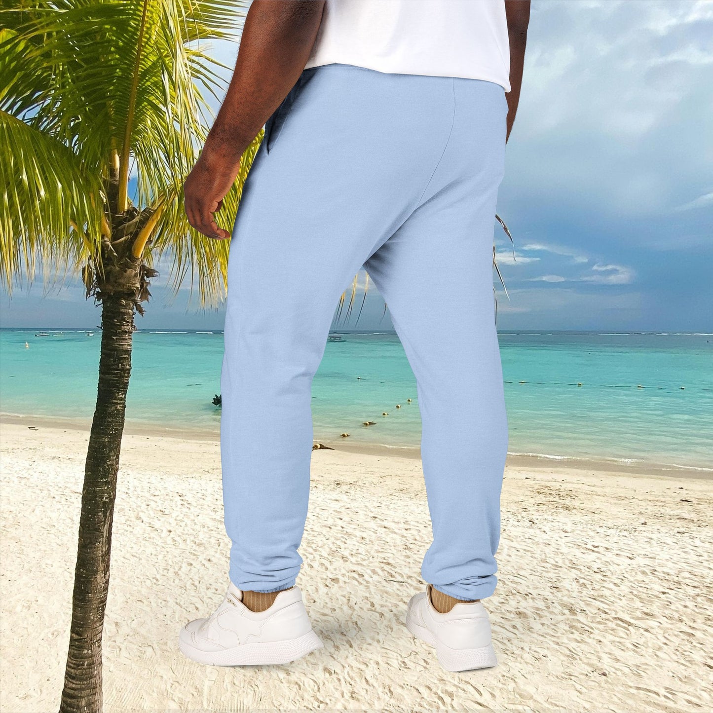 Unisex Fleece Sweatpants with Playful Design_ Series UWD 080_ Limited Edition Cozy Lounge Pants by WesternWaves: