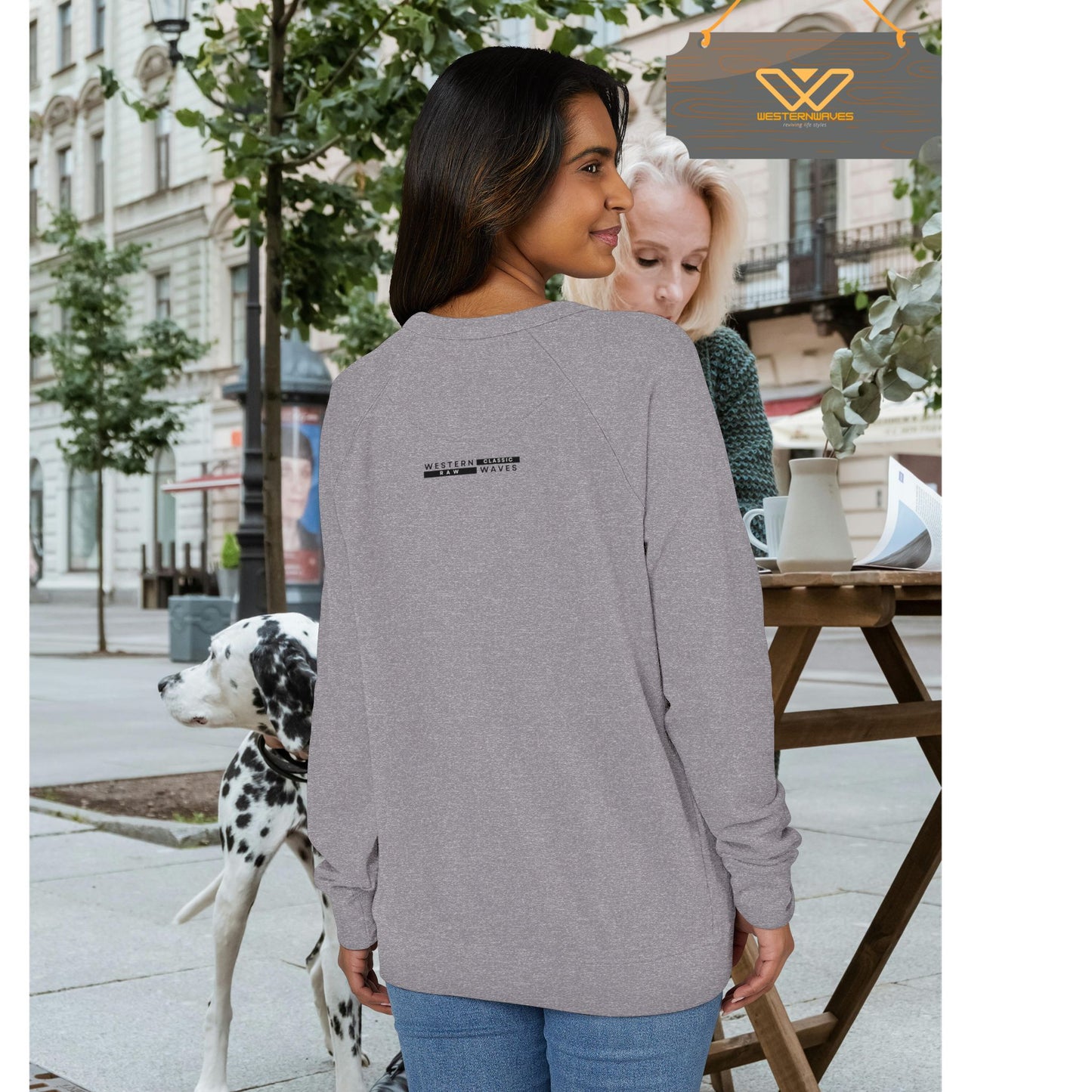 Unisex French Terry Raglan Crewneck_ 22 June 2025_ Limited Edition Casual Style by WesternWaves: