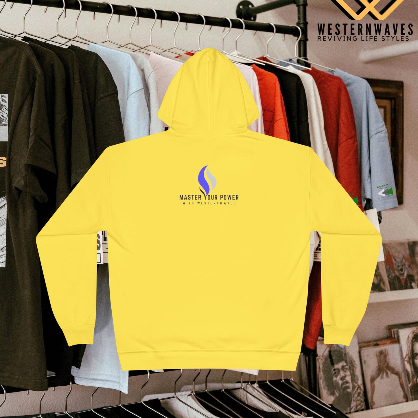 Unisex EcoSmart® Pullover Hoodie Sweatshirt_ N2+ Series USESPOHSS PT2WW001_ LImited Edition Quality Garment by WesternWaves: