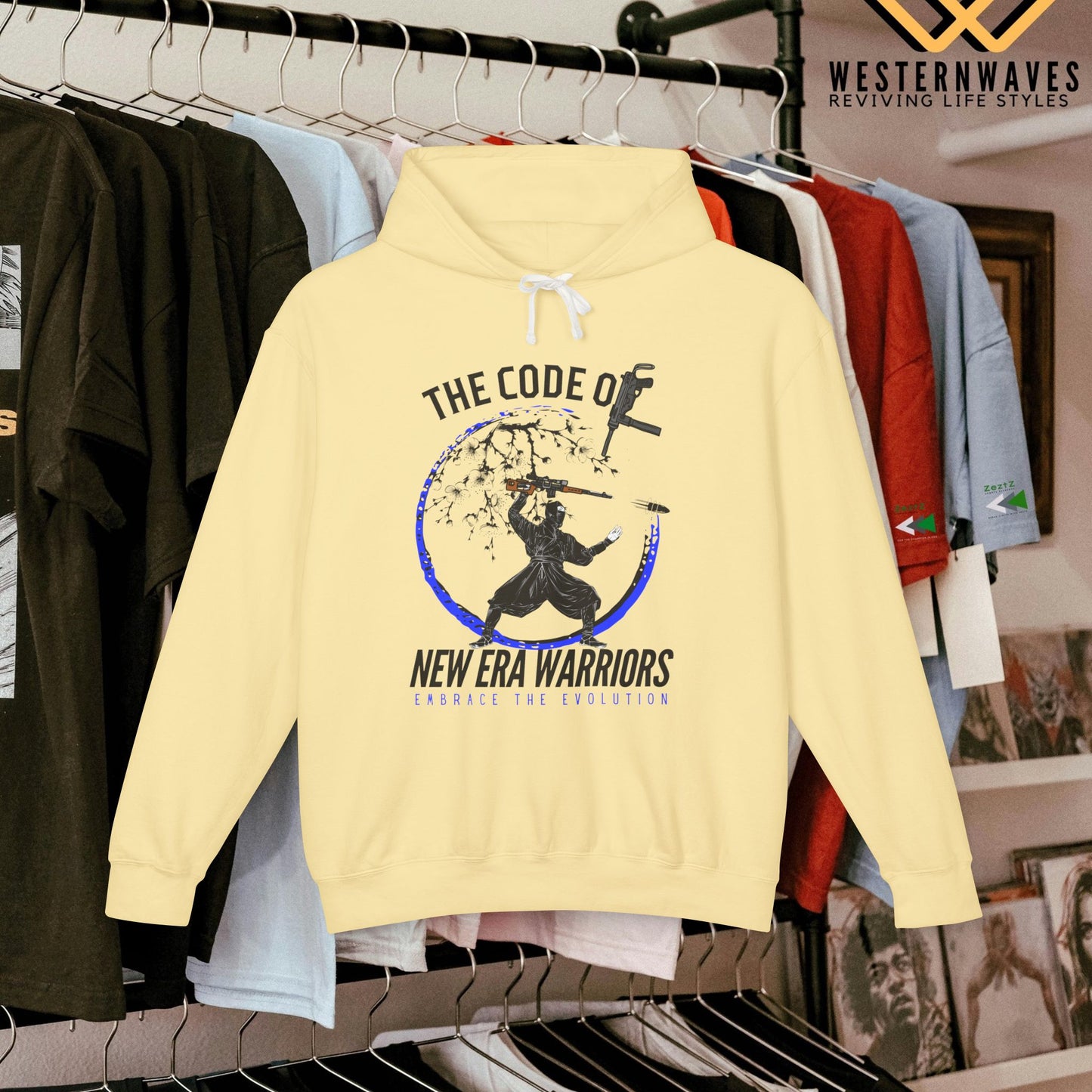 Unisex Lightweight Hooded Sweatshirt – N2+ Series SPW USLWHSS PT2WW014_ Limited Edition Crafted Comfort by WesternWaves: