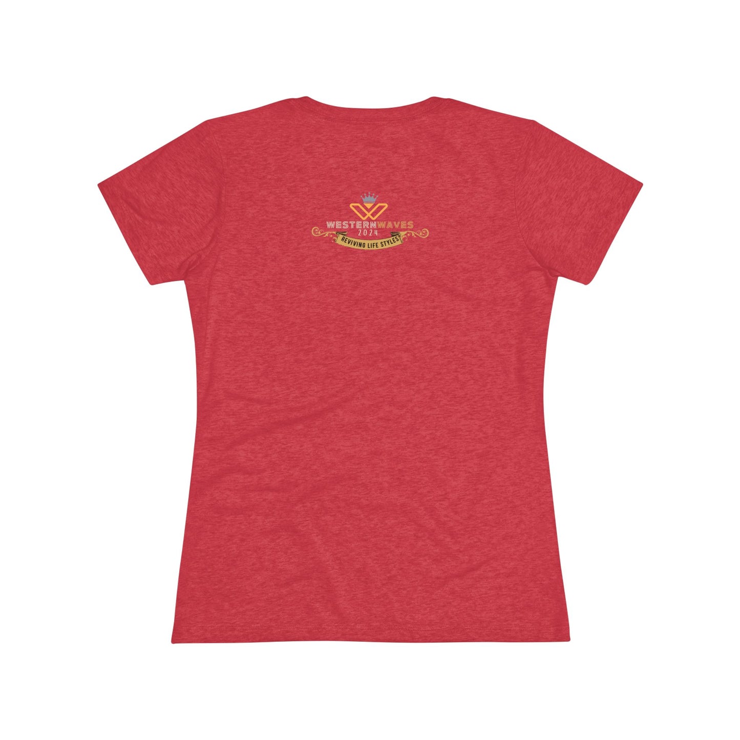 Women's Triblend Tee_ N3+ Series WTBT PT2WV002_ Limited Edition Designer Tee by SPW of WesternWaves