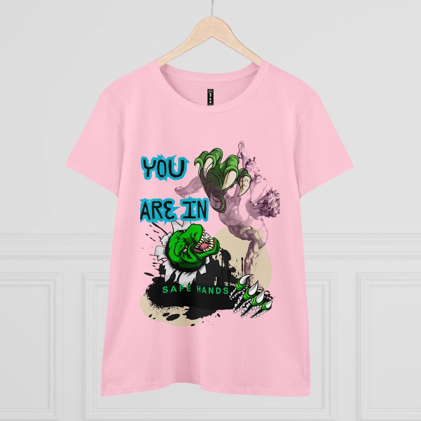 Women's Midweight Cotton Tee_ Essential Comfort_ N2+ Series SSTS PT2WW004_ Limited Edition Perfect Blend of Comfort by WesternWaves: