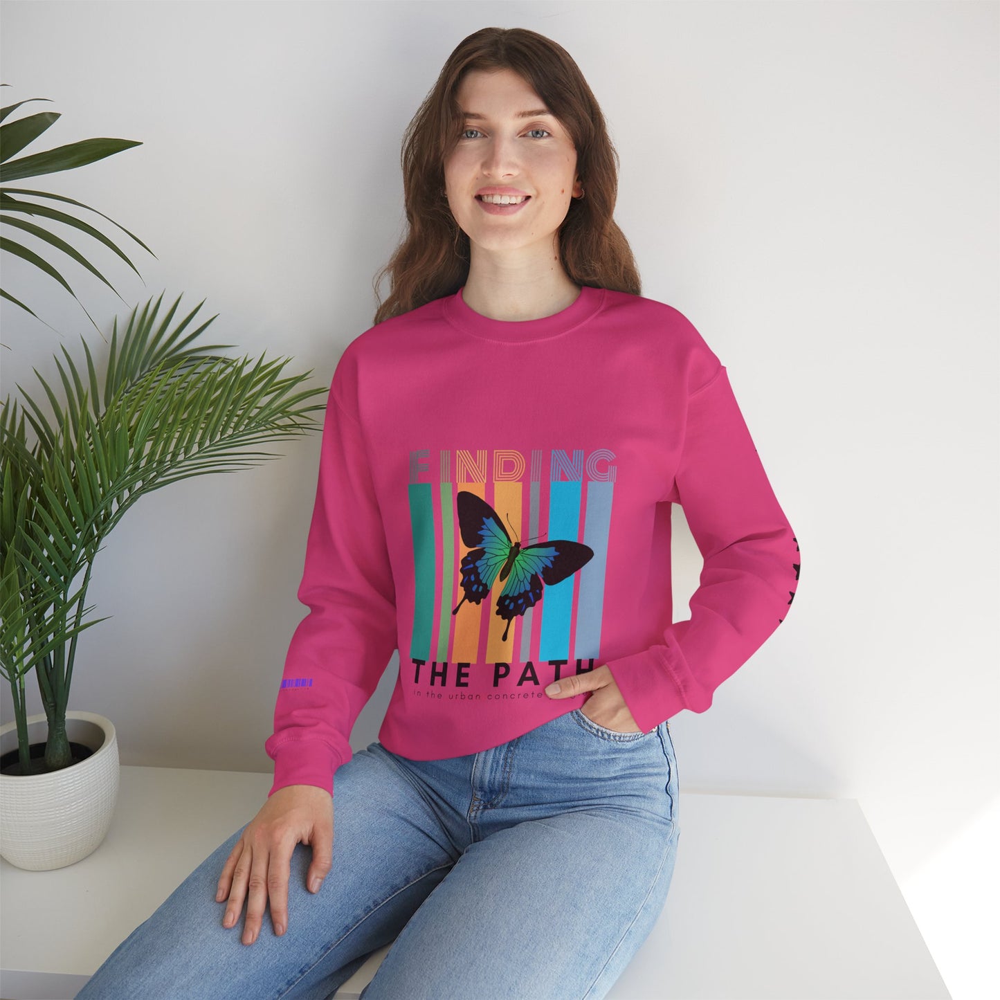 Unisex Heavy Blend™ Crewneck Sweatshirt_ N2+ Series UHBCSS PT2WW017_ Limited Edition Pure Luxury By WesternWaves: