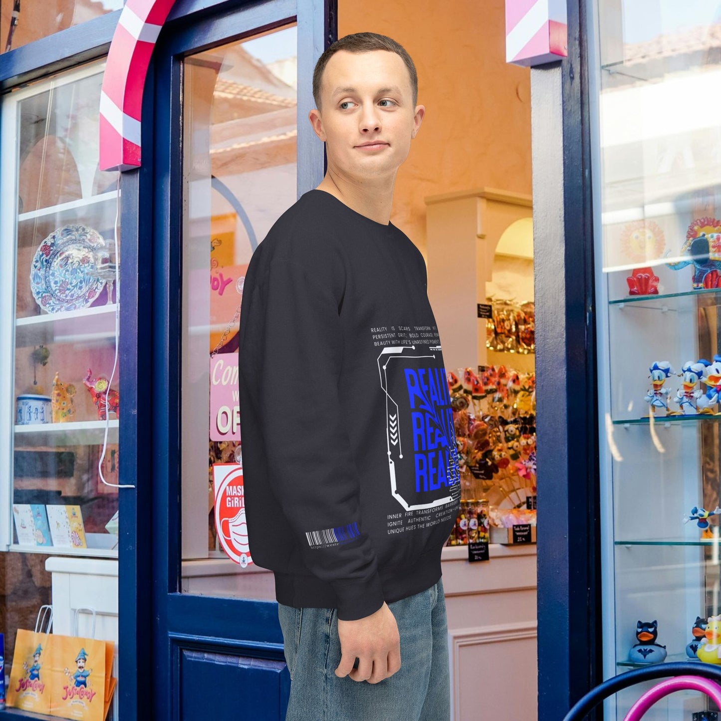 Unisex Lightweight Crewneck Sweatshirt_ N2 Series ULWCSS PT2WW005_Limited Edition Unparalleled Quality by WesternWaves: