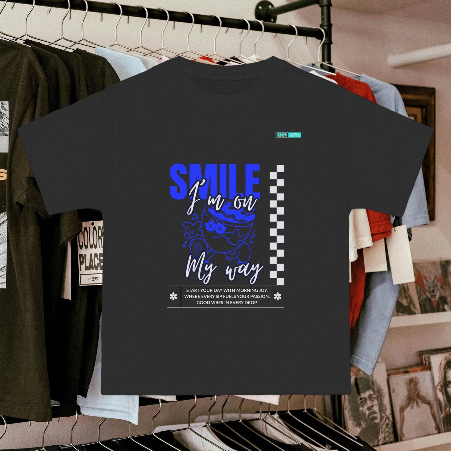 Short-Sleeve T-Shirt_ 23 Sep 2025_ Series N8+ SSTS PT2WW001_ Smile My Way Tee_ Limited Edition Casual Wear by WesternWaves: