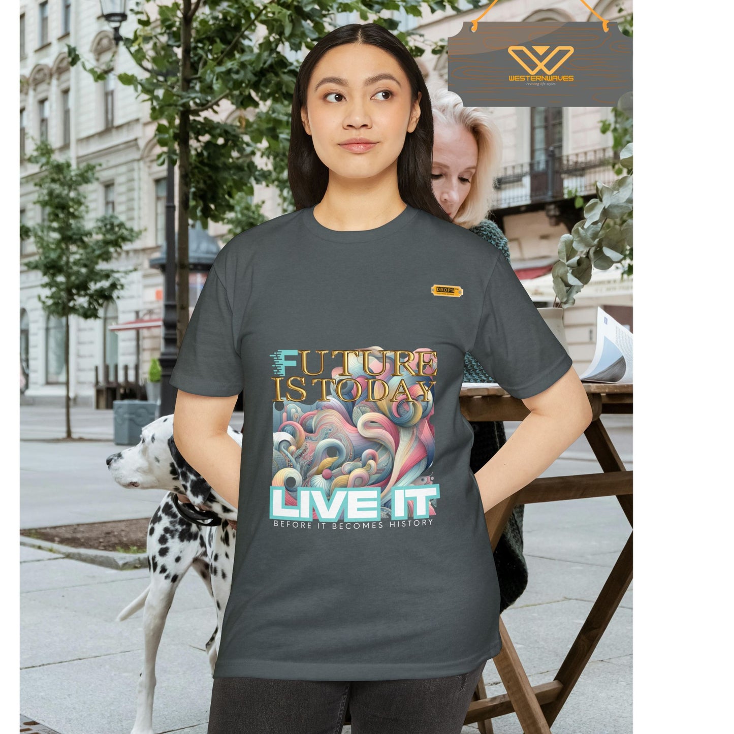 Unisex CVC Jersey T-shirt_ 16 June 2025_ Limited Edition Casual Fashion by WesternWaves: