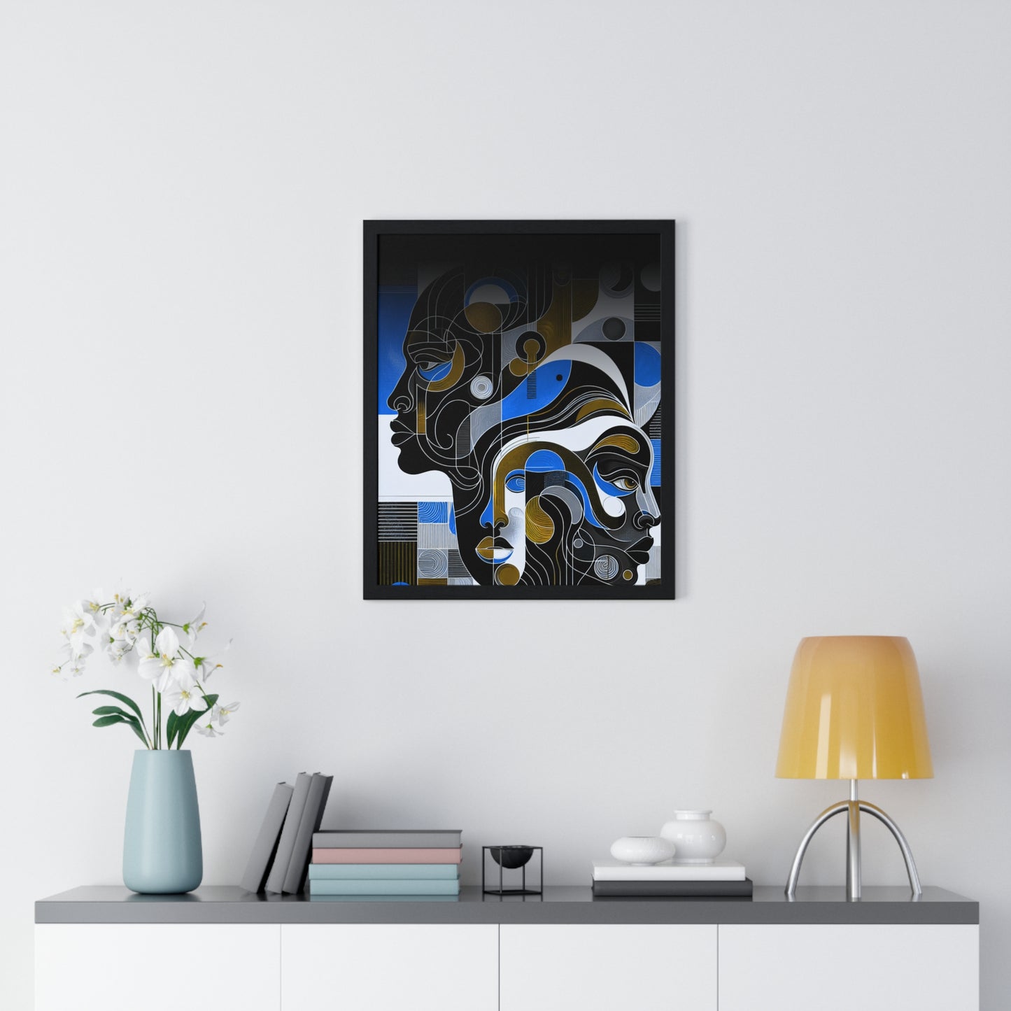 Vertical Framed Poster_ Series N8 VFP PT2WW001_ Limited Edition Home Deco by WesternWaves: