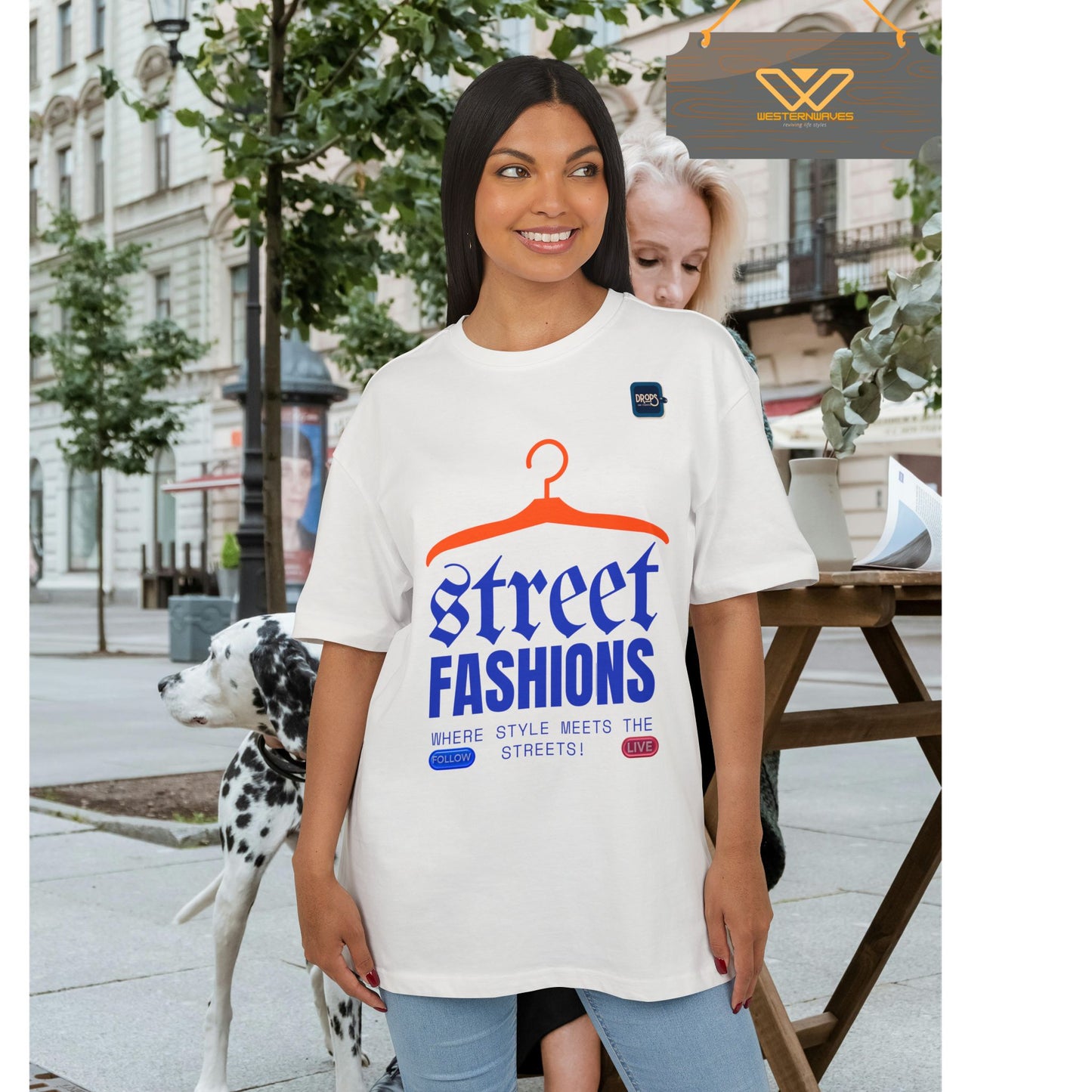 Unisex Oversized Tee_ N6+ Series USOSTEE PT2WW003_ Limited Edition by WesternWaves: