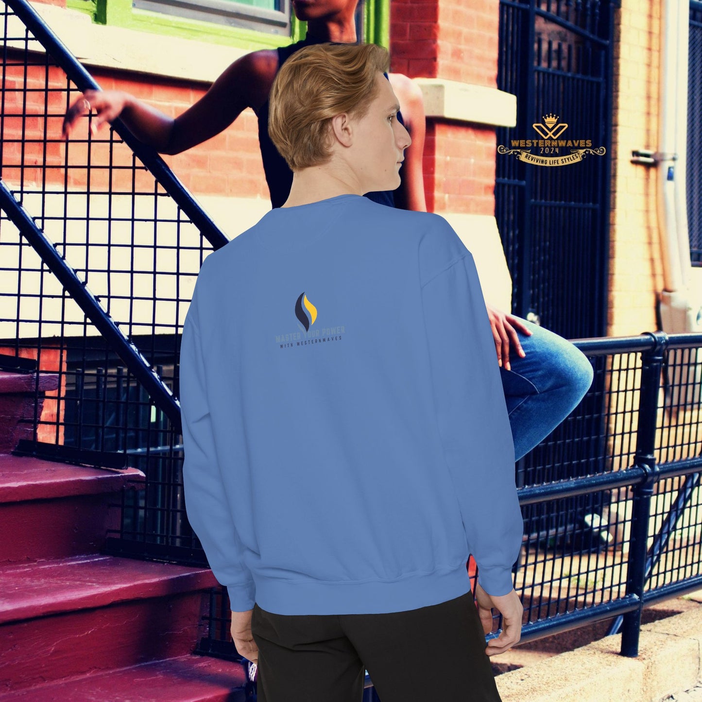 Unisex Garment-Dyed Sweatshirt_ N3+ Series UGDSS PT2WW001_ WesternWaves Limited Edition: