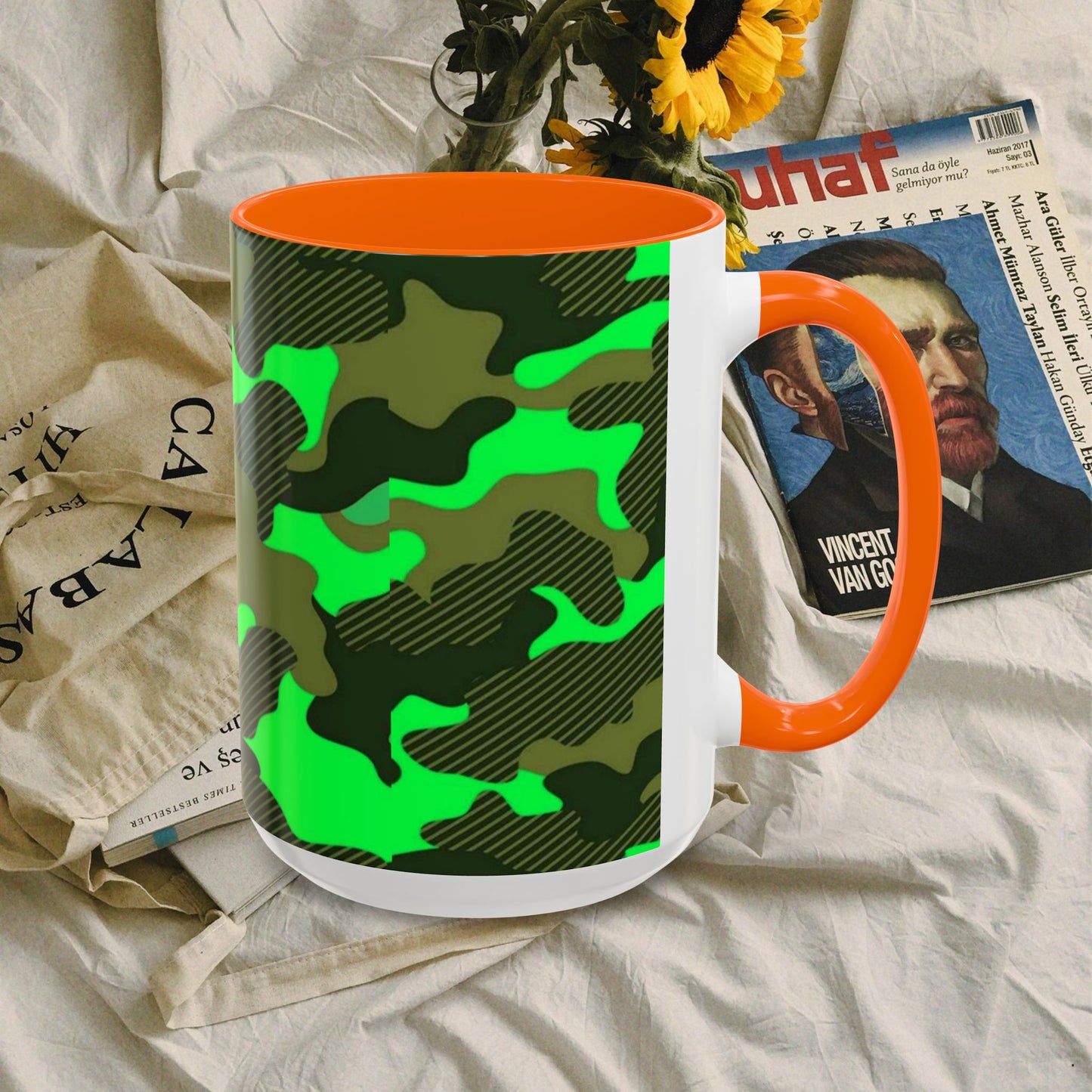 Accent Coffee Mug (11, 15oz)_ N2 Series ACMUG PT2WW004_ Limited Edition Mug by WesternWaves: