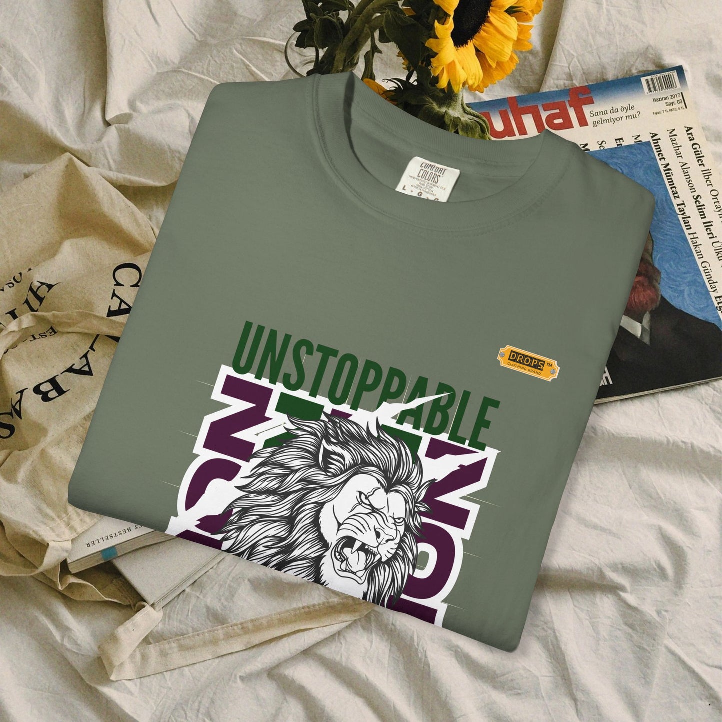 Unisex Garment-Dyed T-Shirt_ 26 June 2025_ Limited Edition Strength in Diversity by WesternWaves: