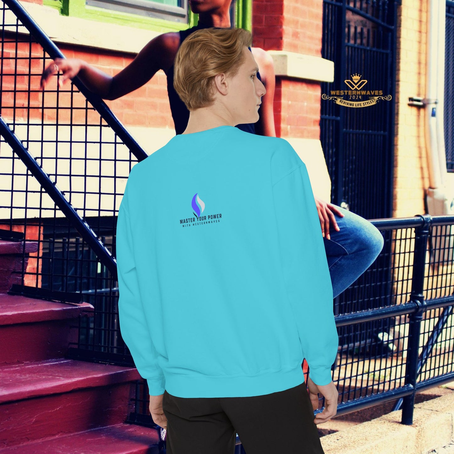 Unisex Garment-Dyed Sweatshirt_ N3+ Series UGDSS PT2WW002_ Limited Edition by WesternWaves_