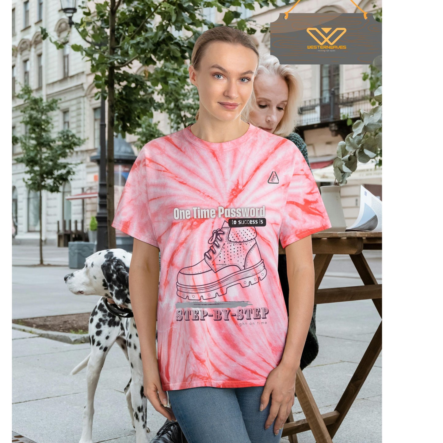 Tie-Dye Tee, Cyclone_ N2 Series T&DTEE PT2WW001_ Retro Style Limited Edition by WesternWaves: