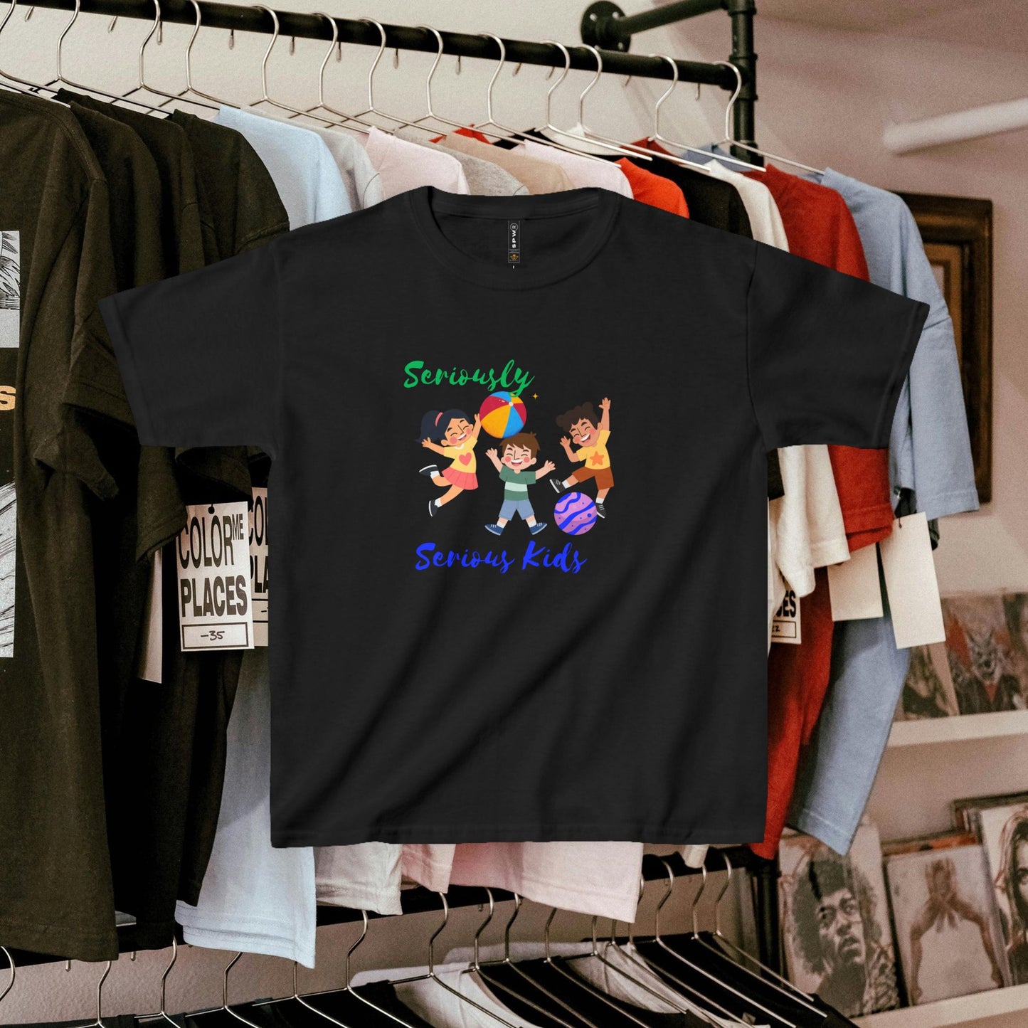Kids Heavy Cotton™ Tee_ N3+ Series KHCT PT2WW001_ Limited Edition Durable Comfort for Every Adventure by WesternWaves: