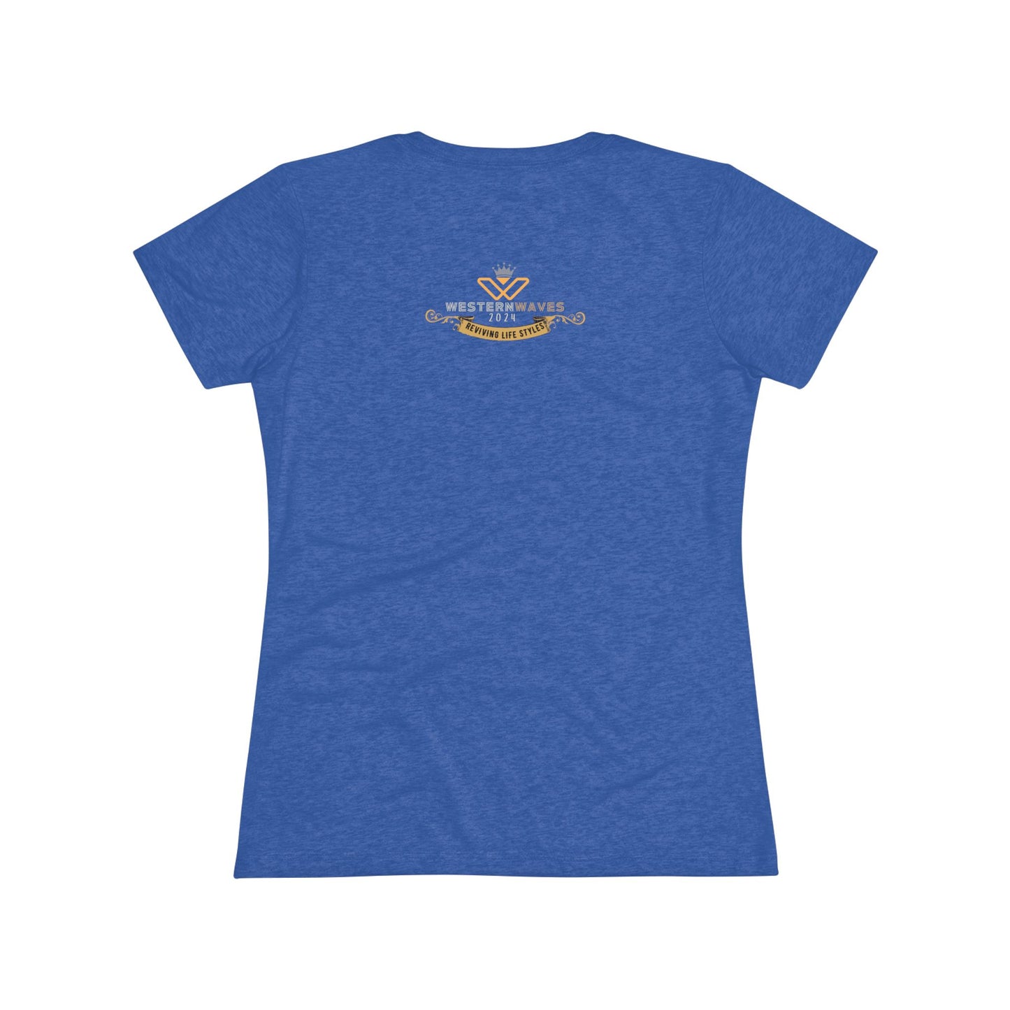 Women's Triblend Tee_ N3+ Series WTBT PT2WV002_ Limited Edition Designer Tee by SPW of WesternWaves