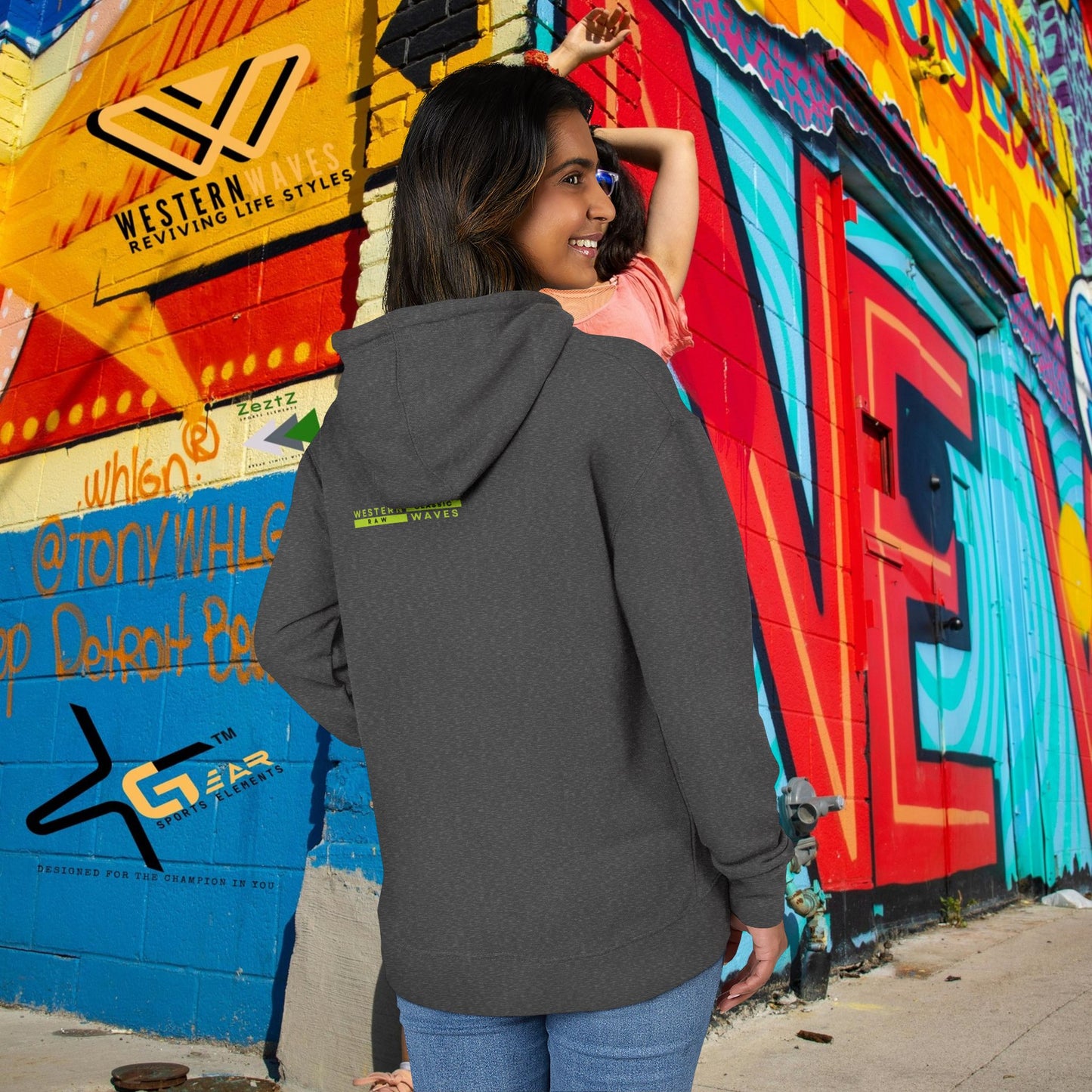 Unisex French Terry hoodie_ N8* Series USFTH PT2WW001_ Limited Edition Everyday Comfort by WesternWaves: