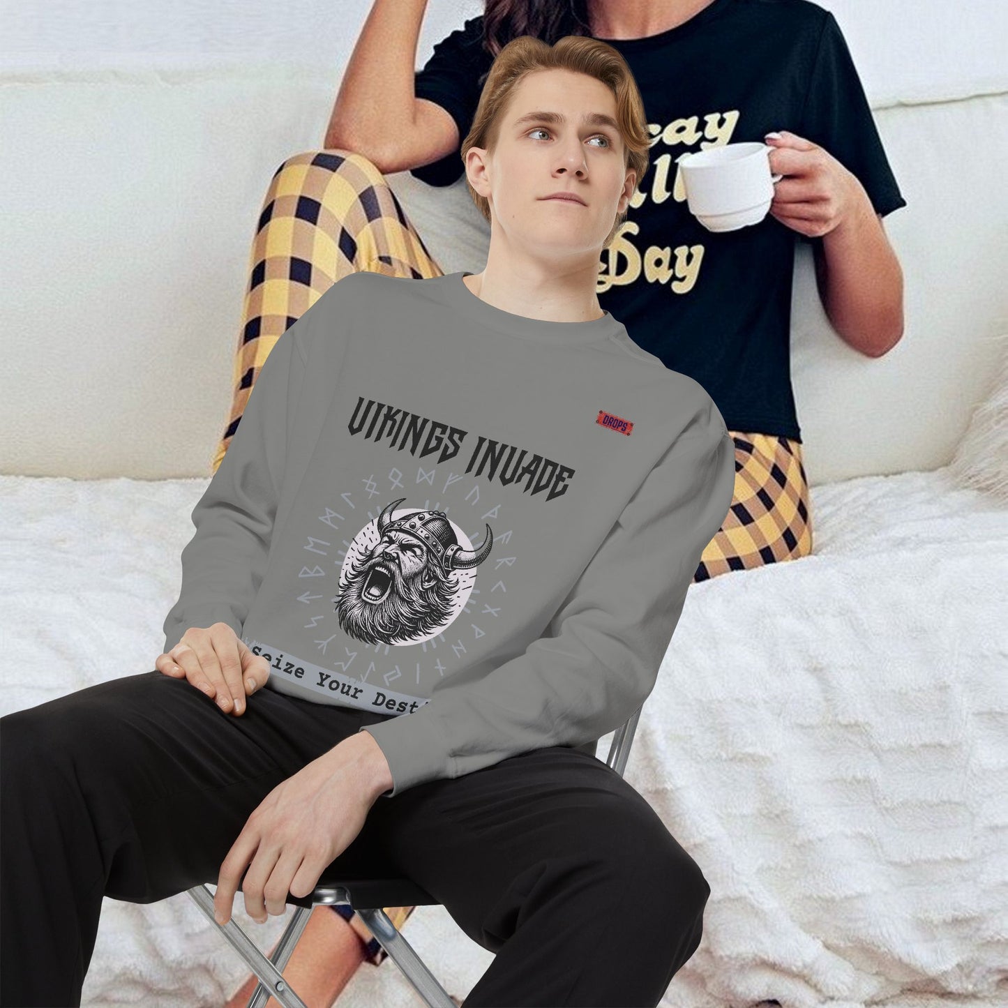 Unisex Garment-dyed Sweatshirt_ Series UWD 063_ Limited Edition Cozy Apparel for Adventurers by WesternWaves: