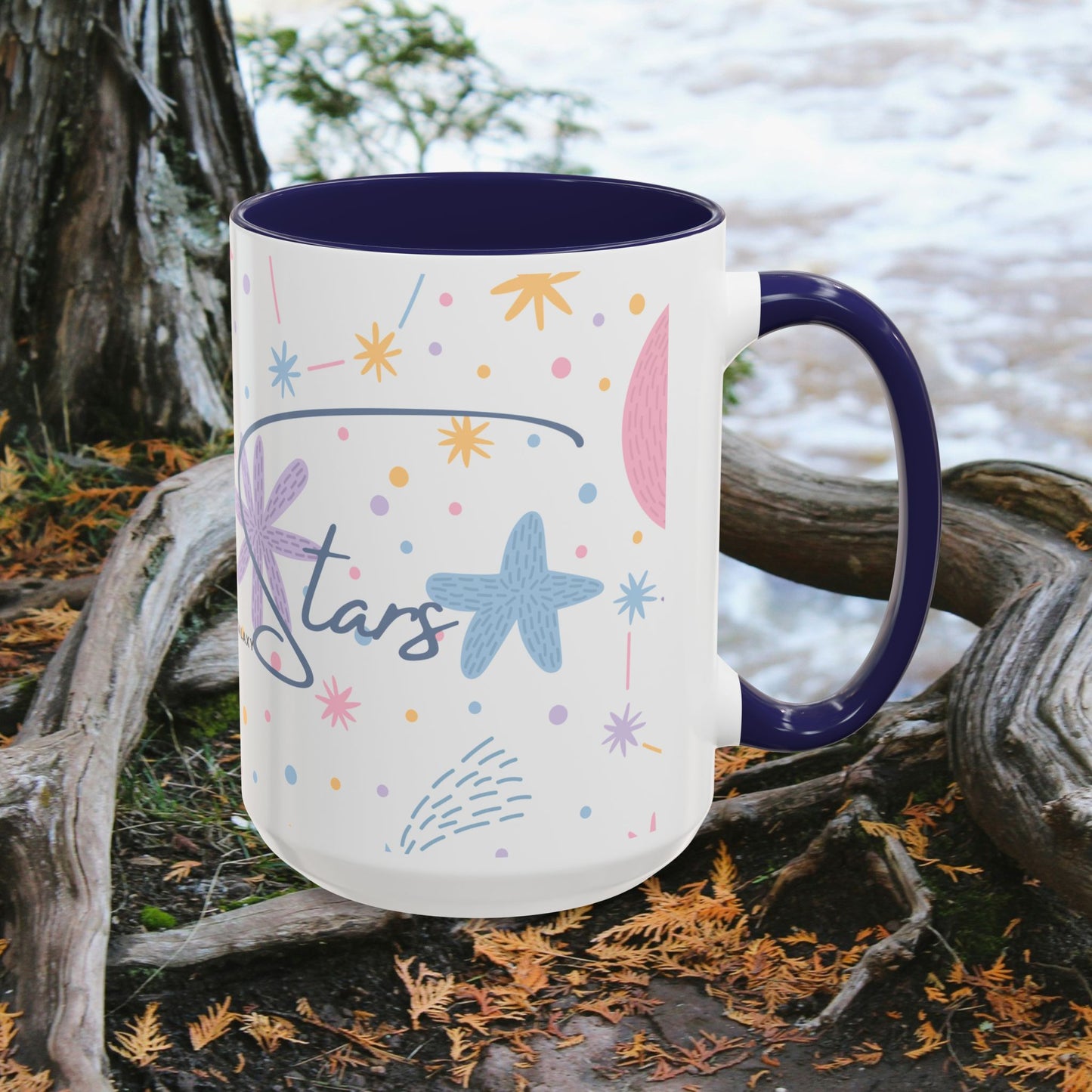 Accent Coffee Mug (11, 15oz) _ N3+ Series ACMUG PT2WW007_ Limited Edition Blend Style & Functionality by WesternWaves: