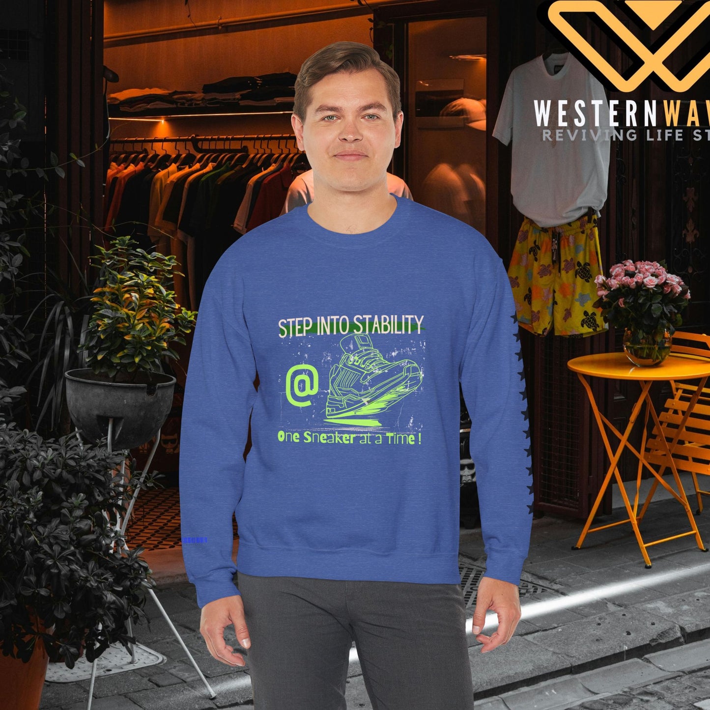 Unisex Heavy Blend™ Crewneck Sweatshirt_ N3+ Series UHBCSS PT2WW032_ Limited Edition Pure Luxury By WesternWaves: